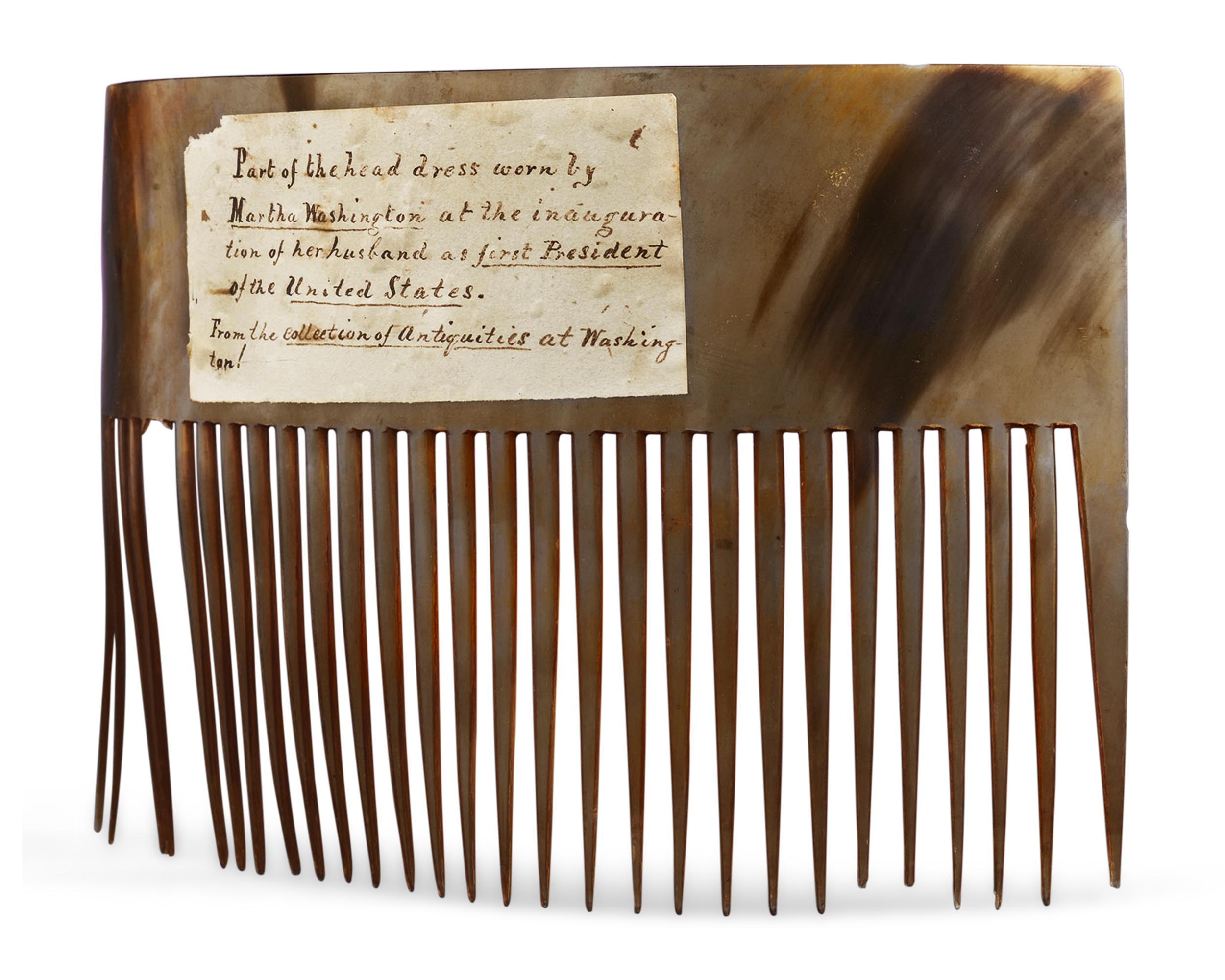 Martha Washington's Hair Comb