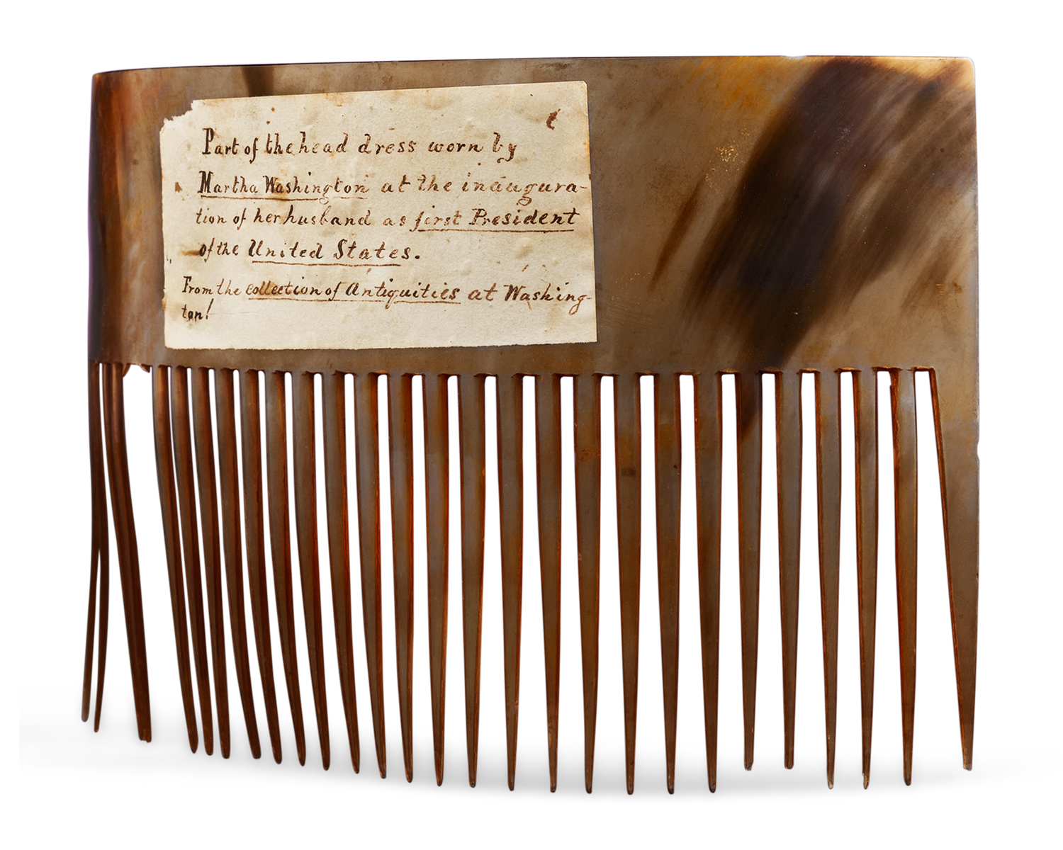 Martha Washington's Hair Comb