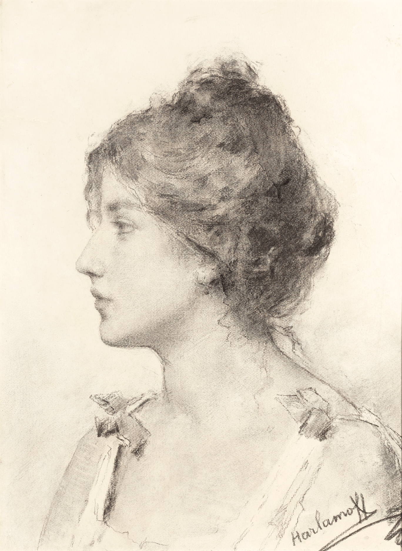 Portrait d’une Jeune Femme by Alexei Harlamoff