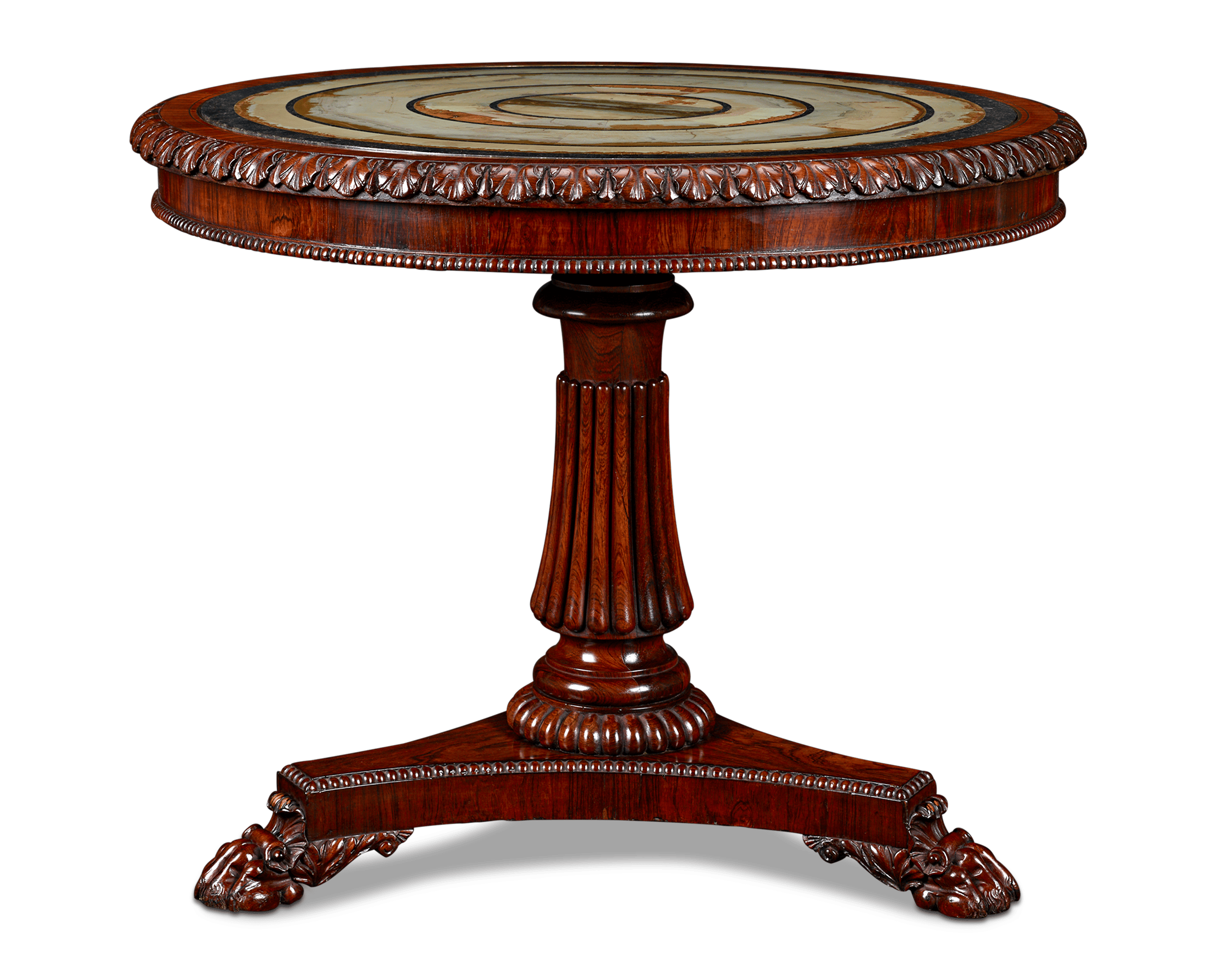 Pietra Paesina Specimen Table Attributed to Gillows