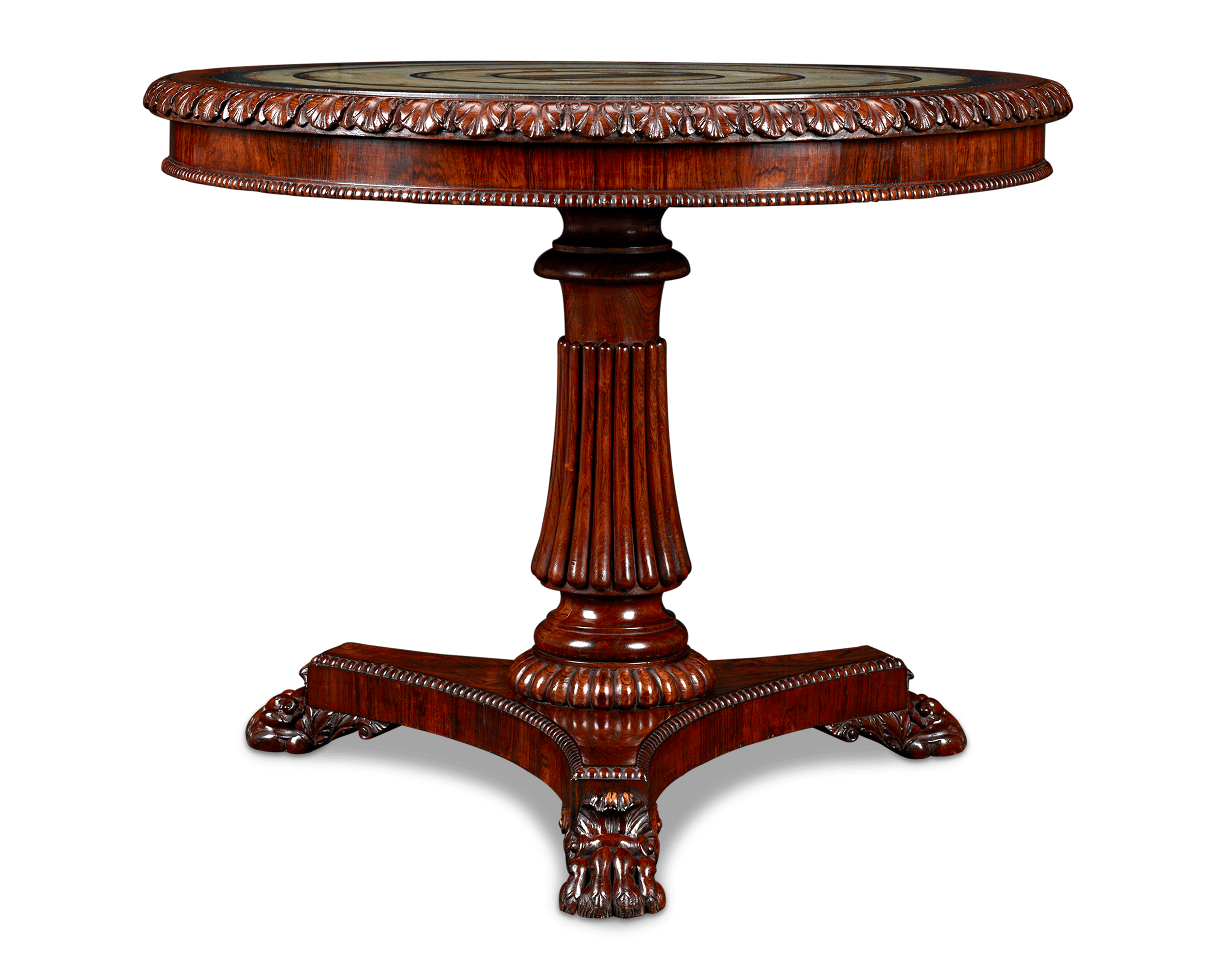 Pietra Paesina Specimen Table Attributed to Gillows