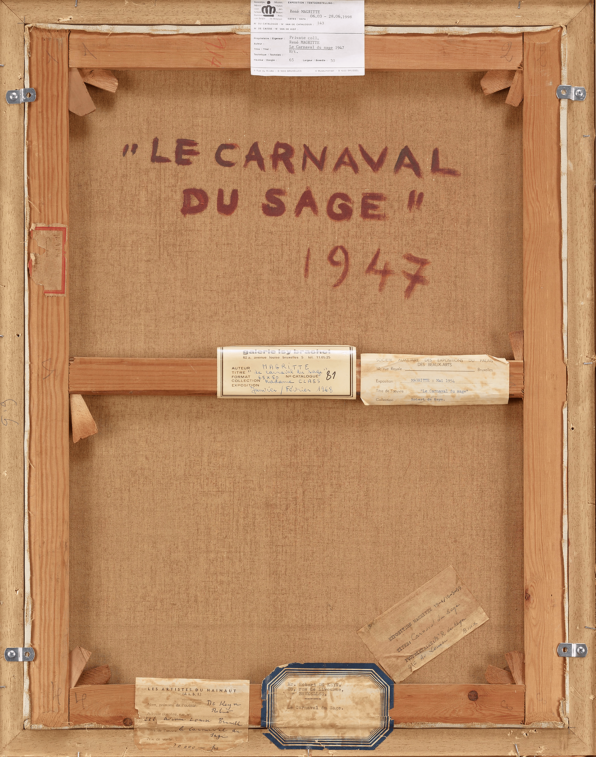 Le carnaval du sage by René Magritte