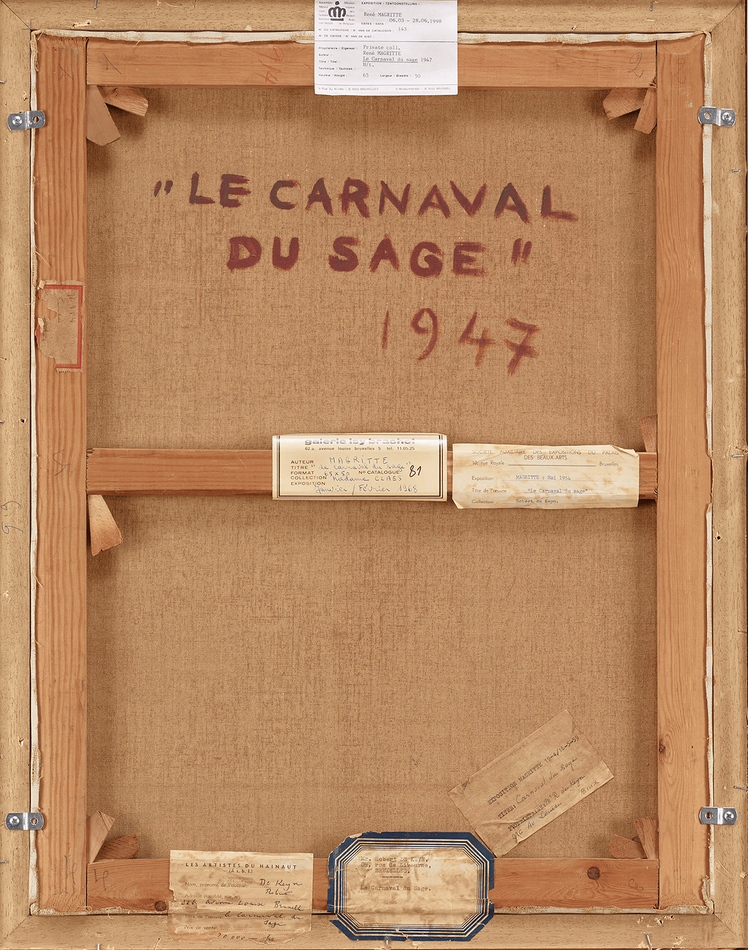 Le carnaval du sage by René Magritte