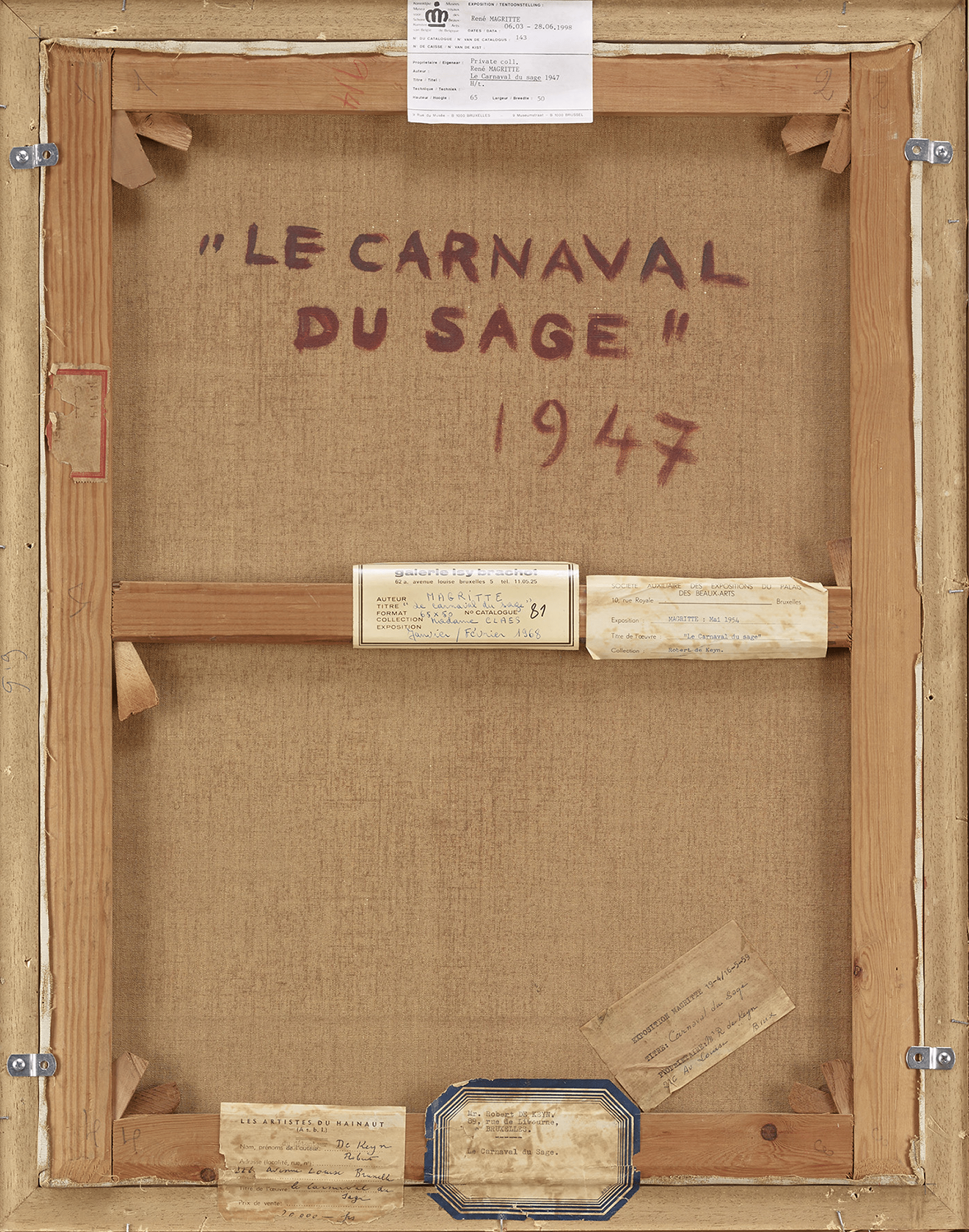 Le carnaval du sage by René Magritte