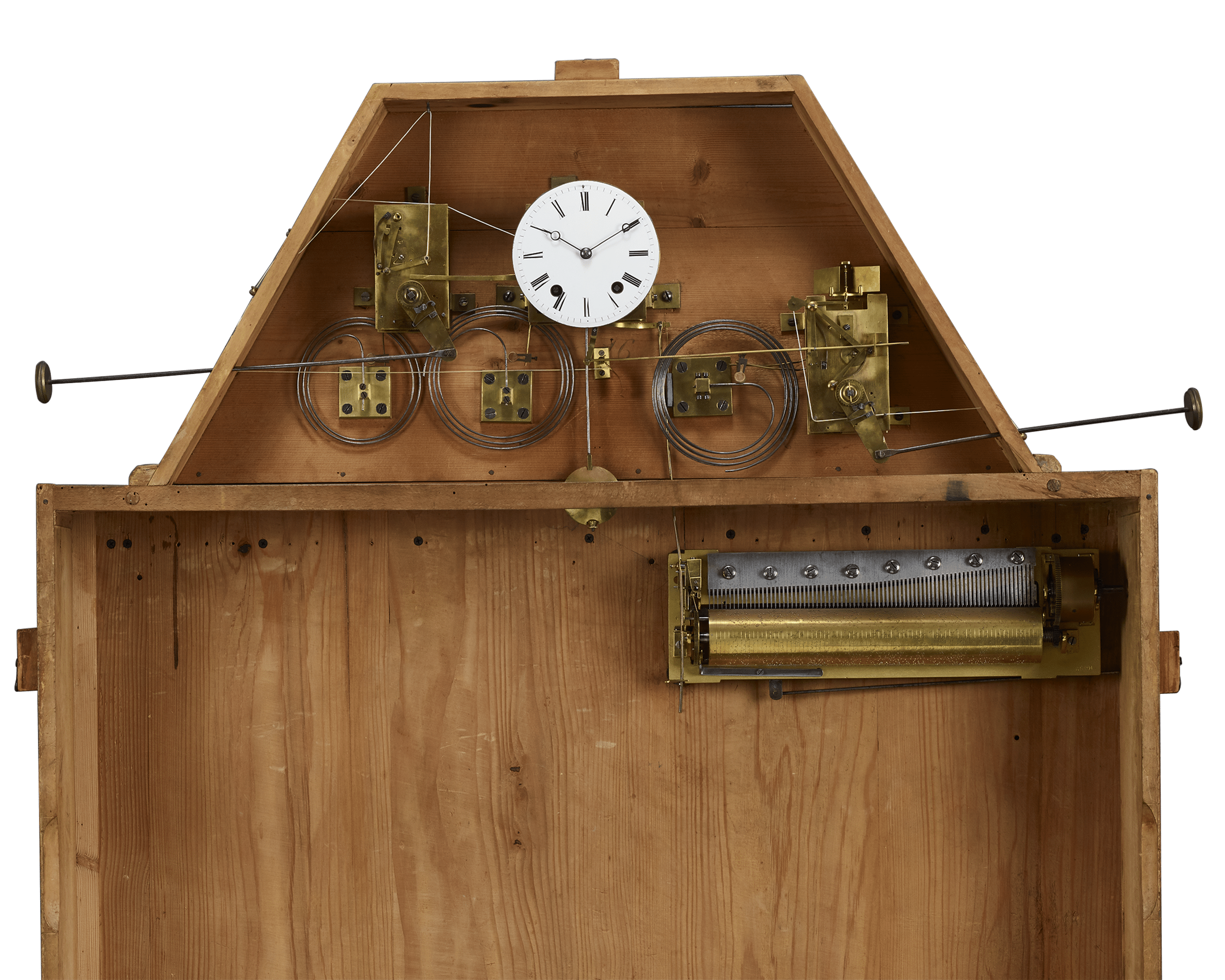 French Musical Automaton Picture Clock