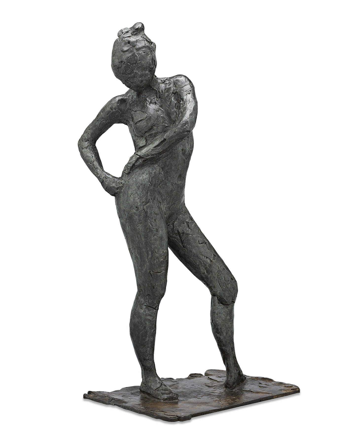 Dancer Fastening the String of Her Tights by Edgar Degas