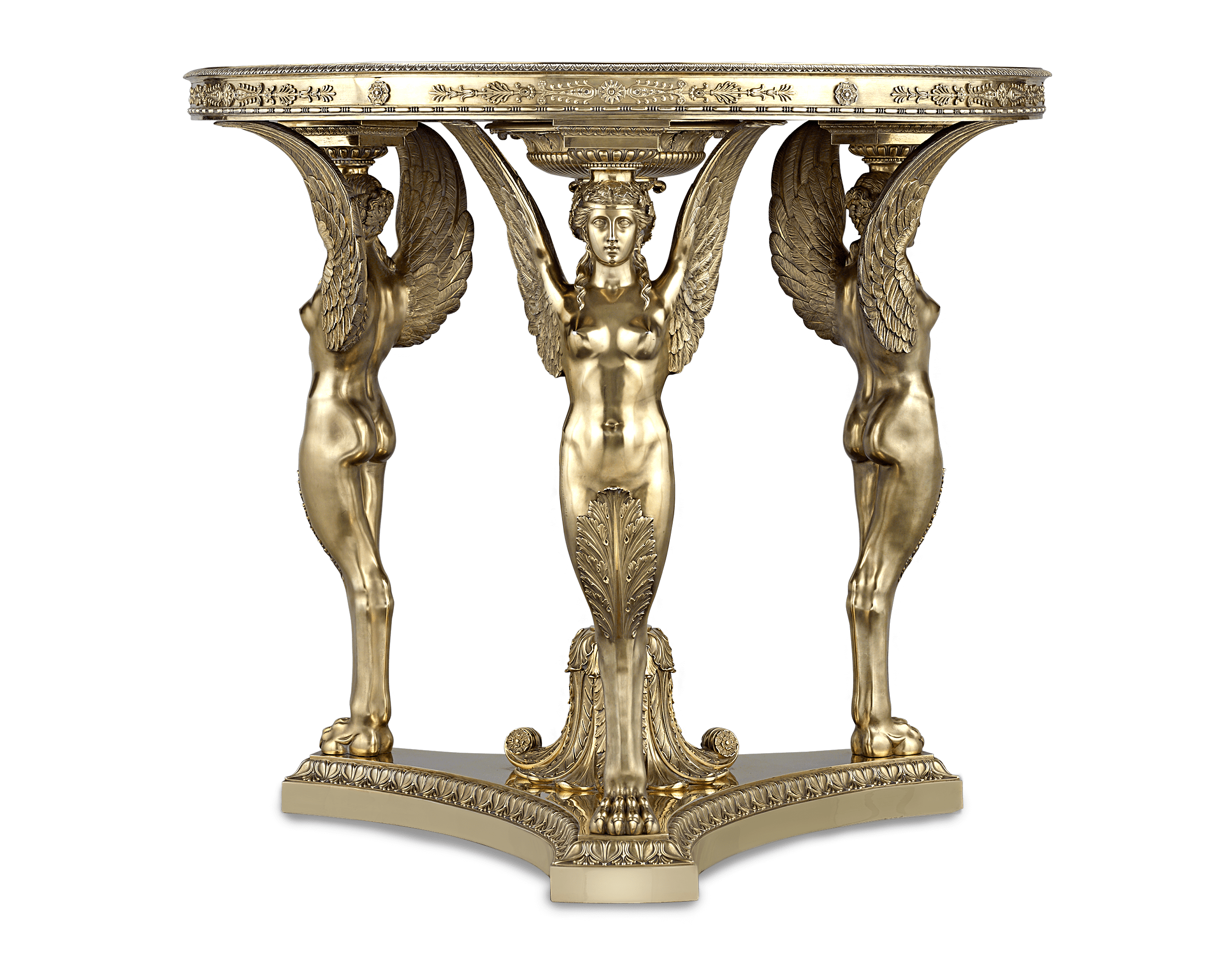 Silver-Gilt Exhibition Tea Table by Maison Aucoc