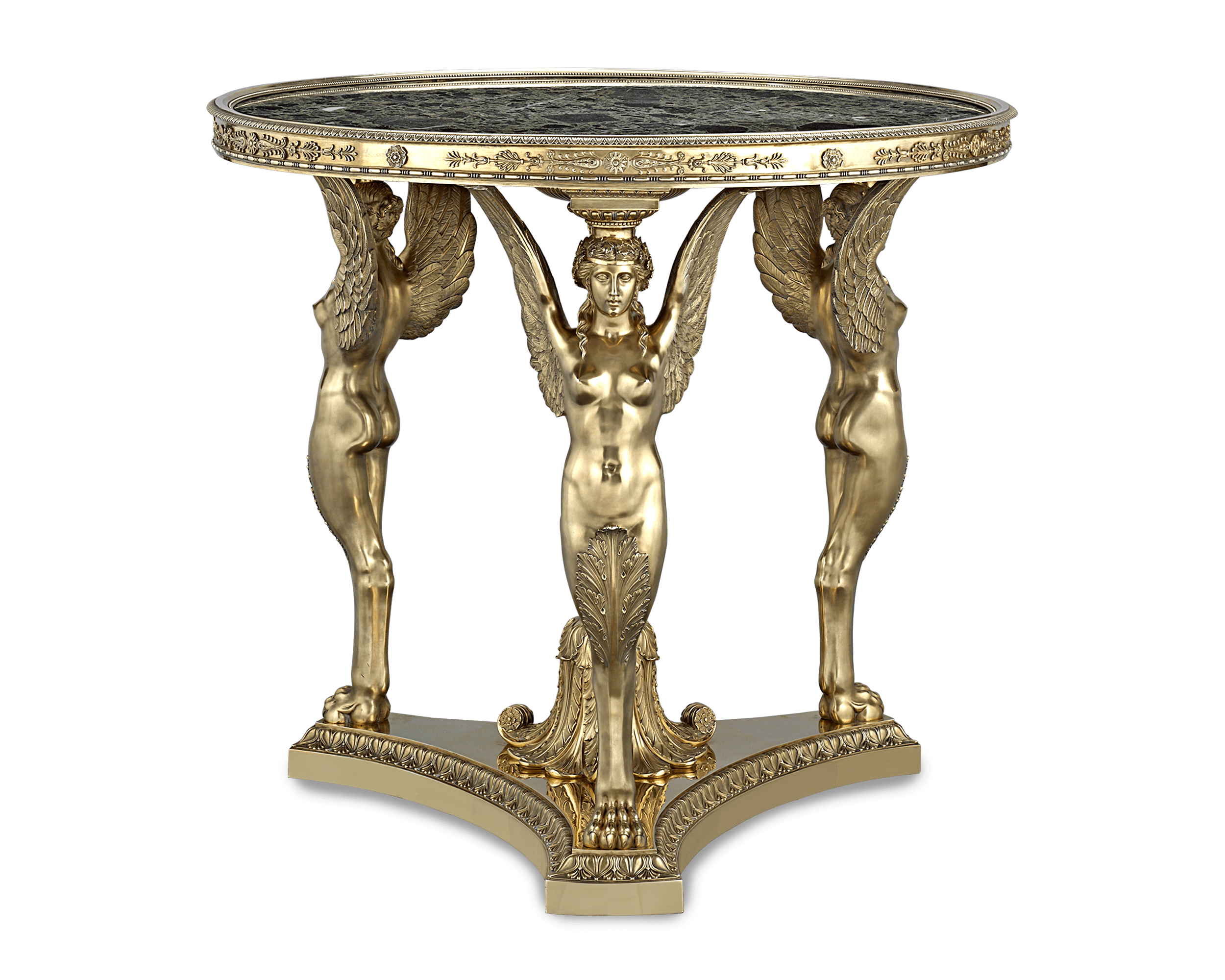 Silver-Gilt Exhibition Tea Table by Maison Aucoc