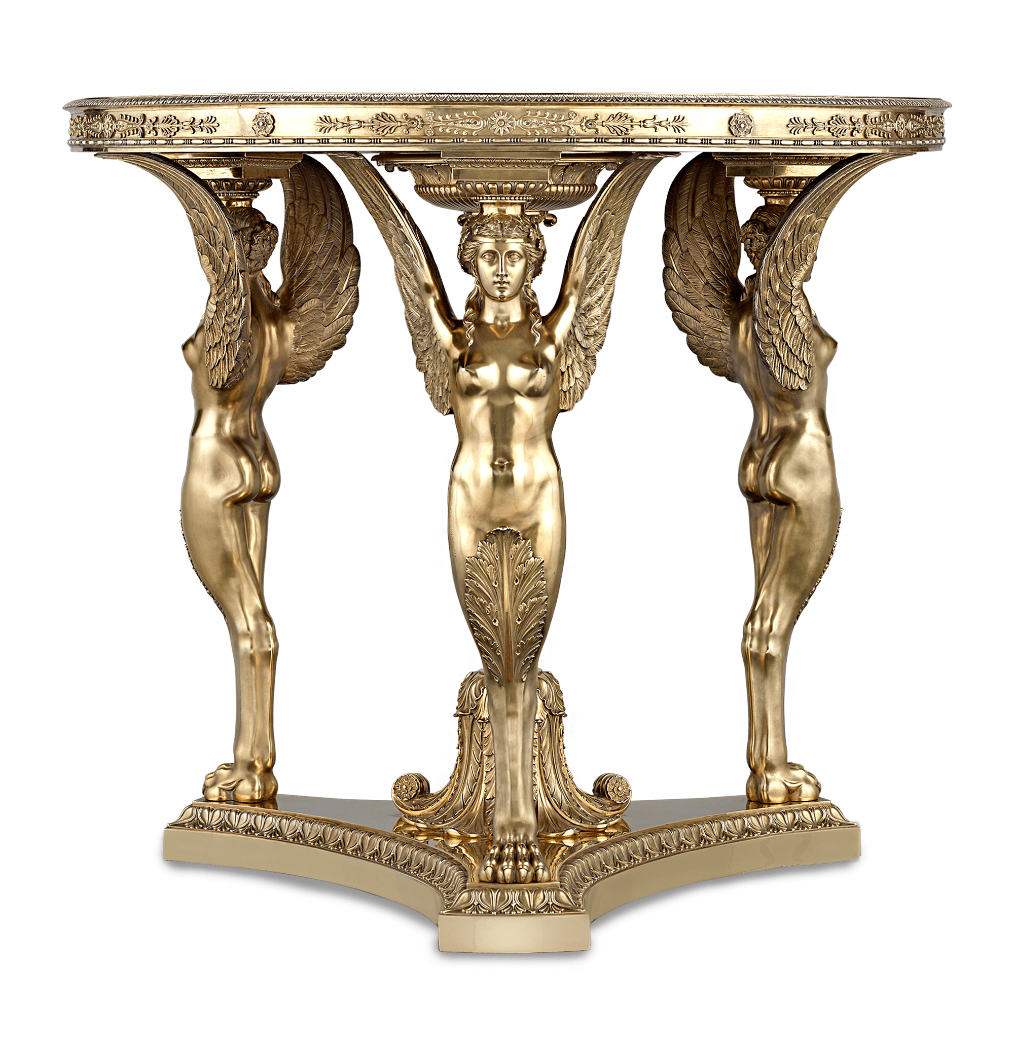 Silver-Gilt Exhibition Tea Table by Maison Aucoc