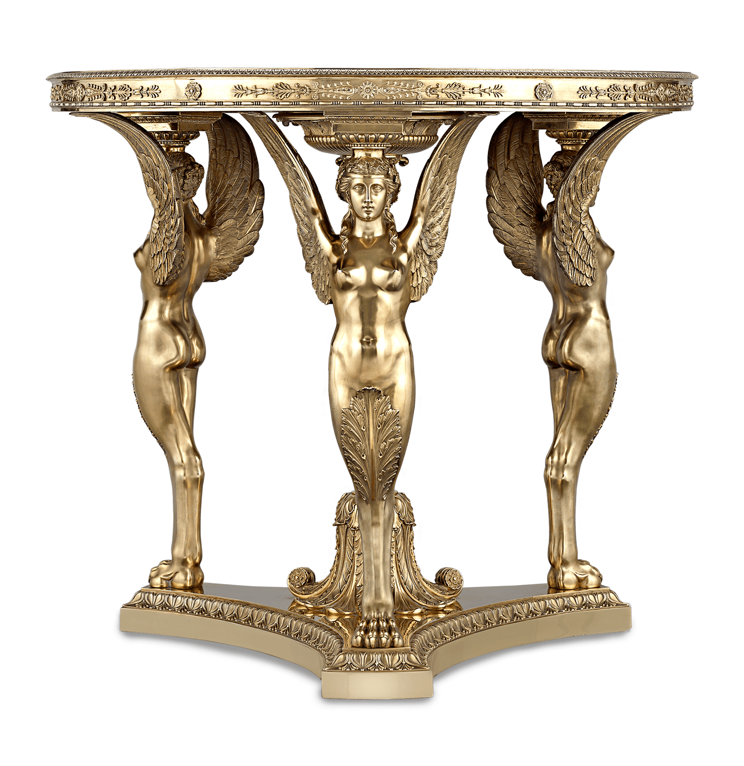 Silver-Gilt Exhibition Tea Table by Maison Aucoc