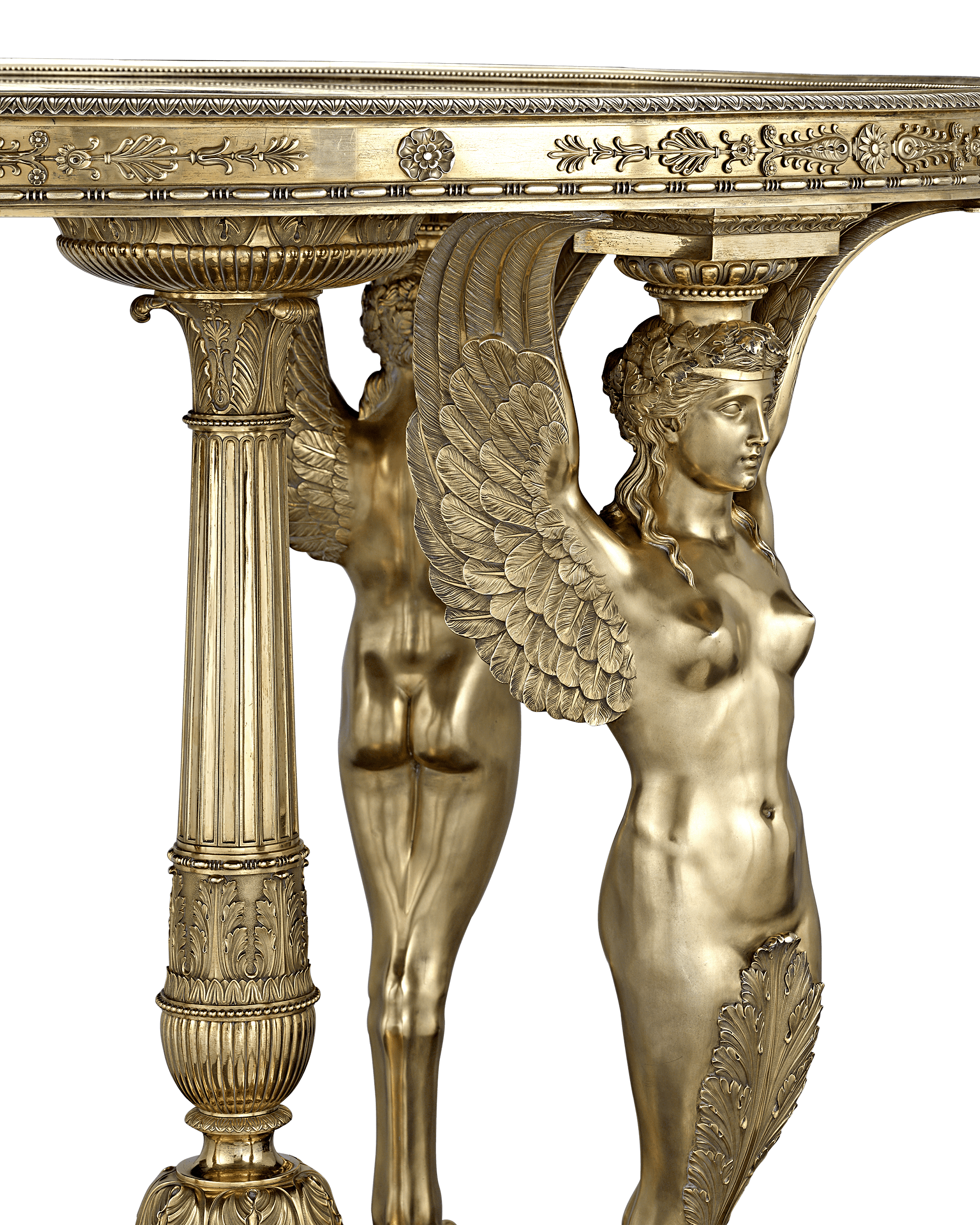 Silver-Gilt Exhibition Tea Table by Maison Aucoc