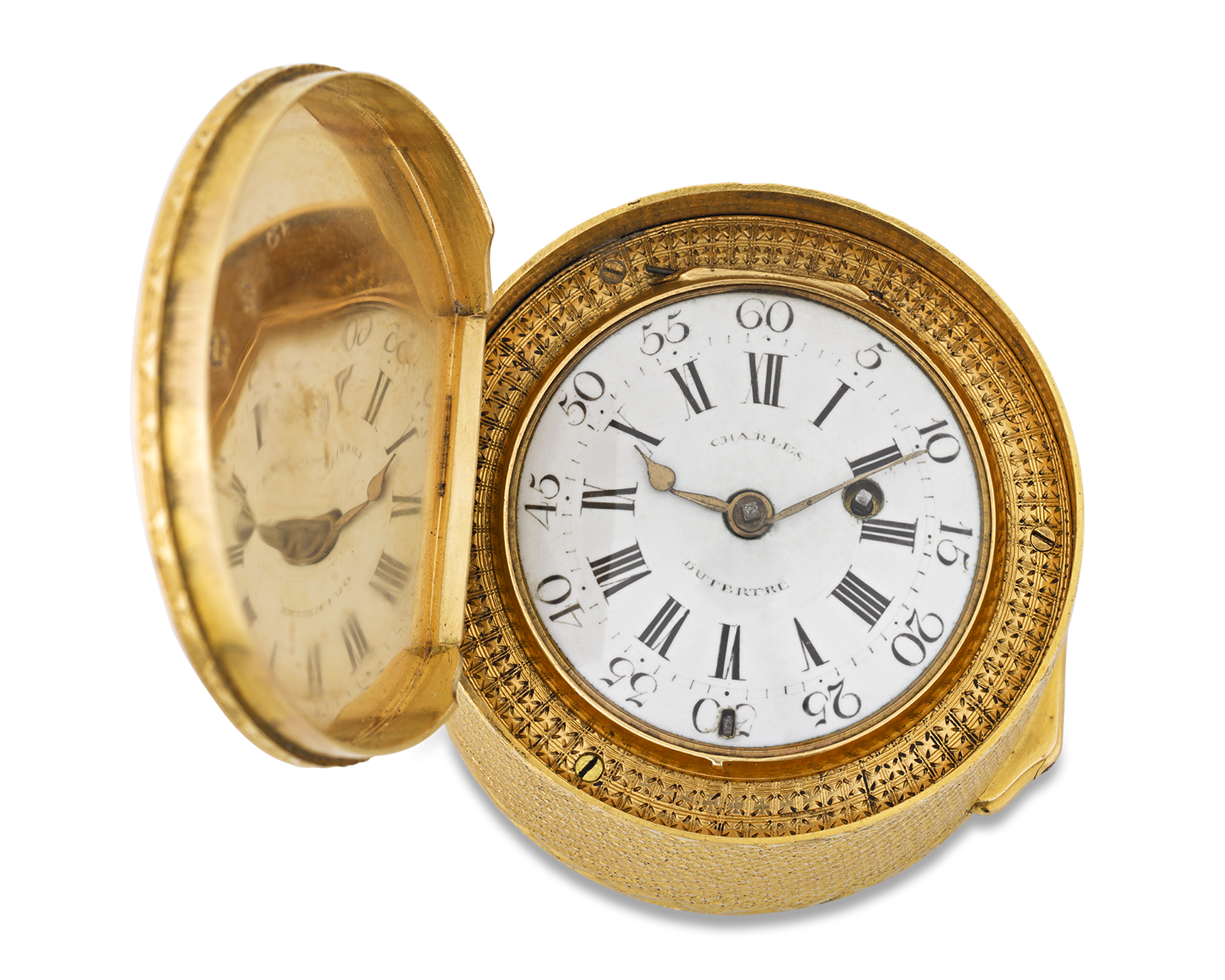 18th-Century French Gold Snuff Box and Watch