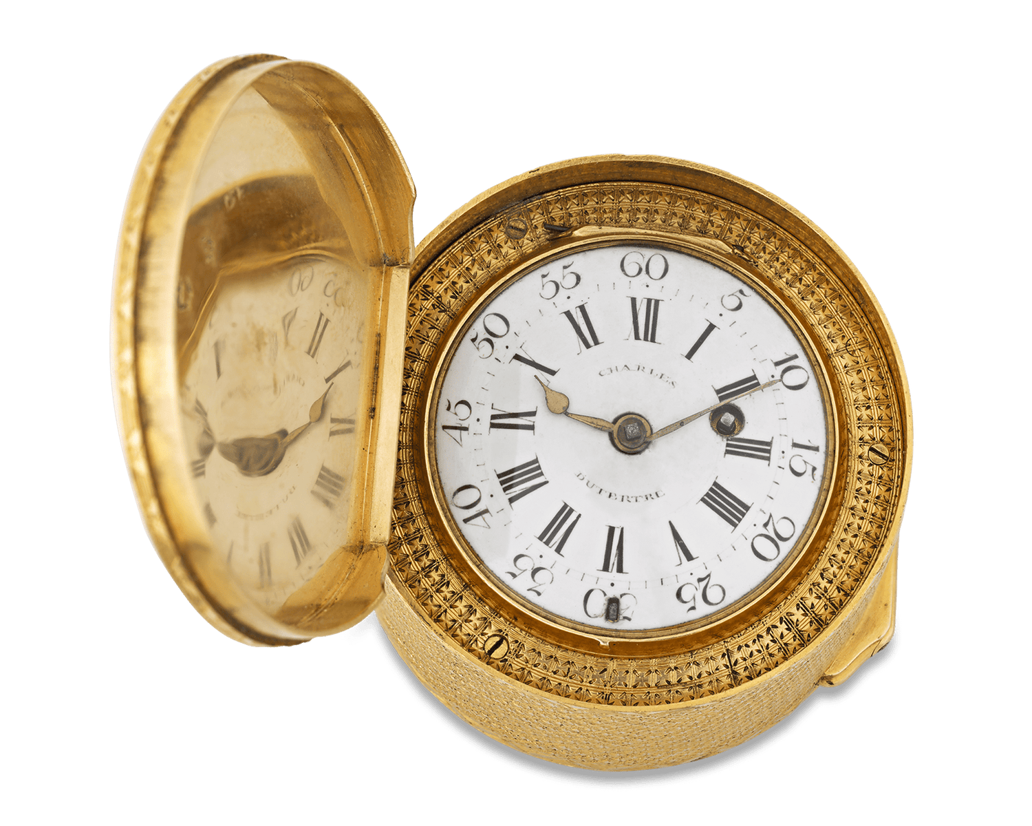 18th-Century French Gold Snuff Box and Watch