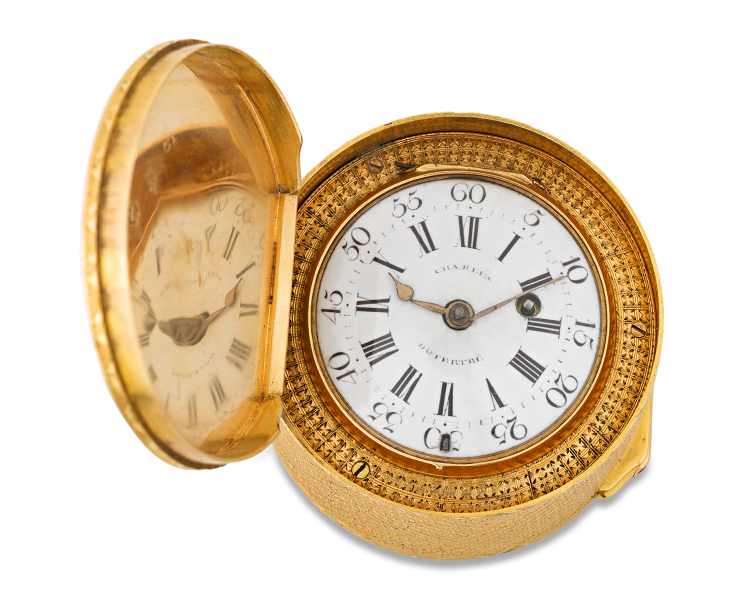 18th-Century French Gold Snuff Box and Watch