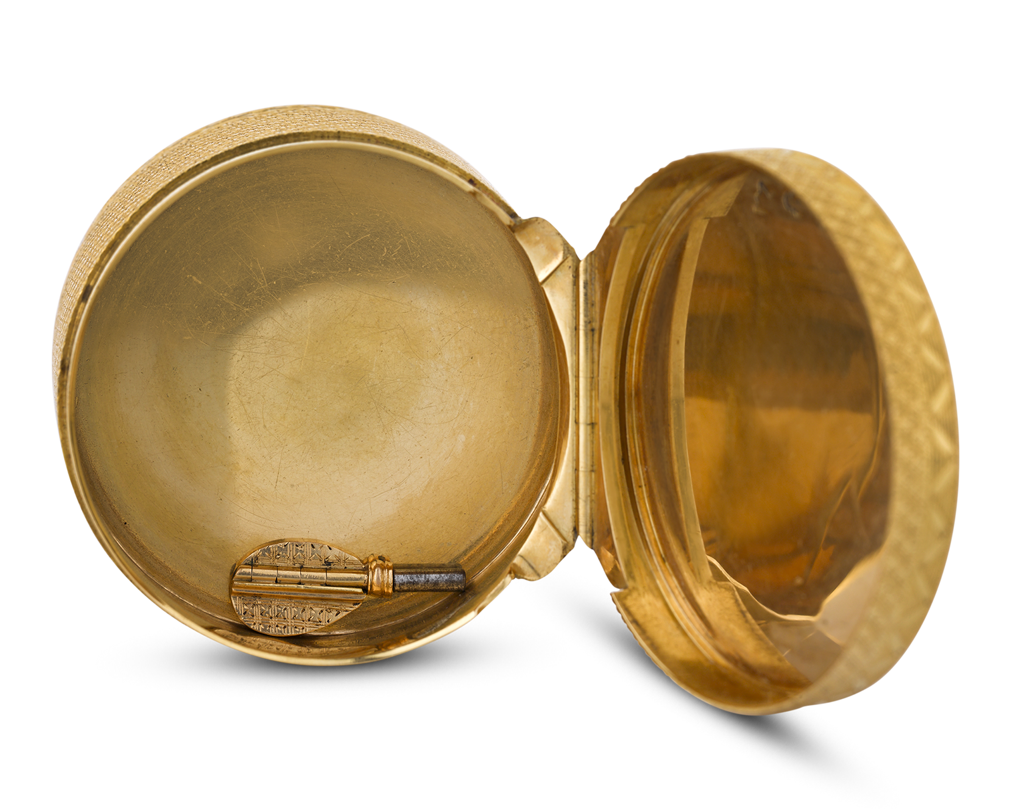 18th-Century French Gold Snuff Box and Watch