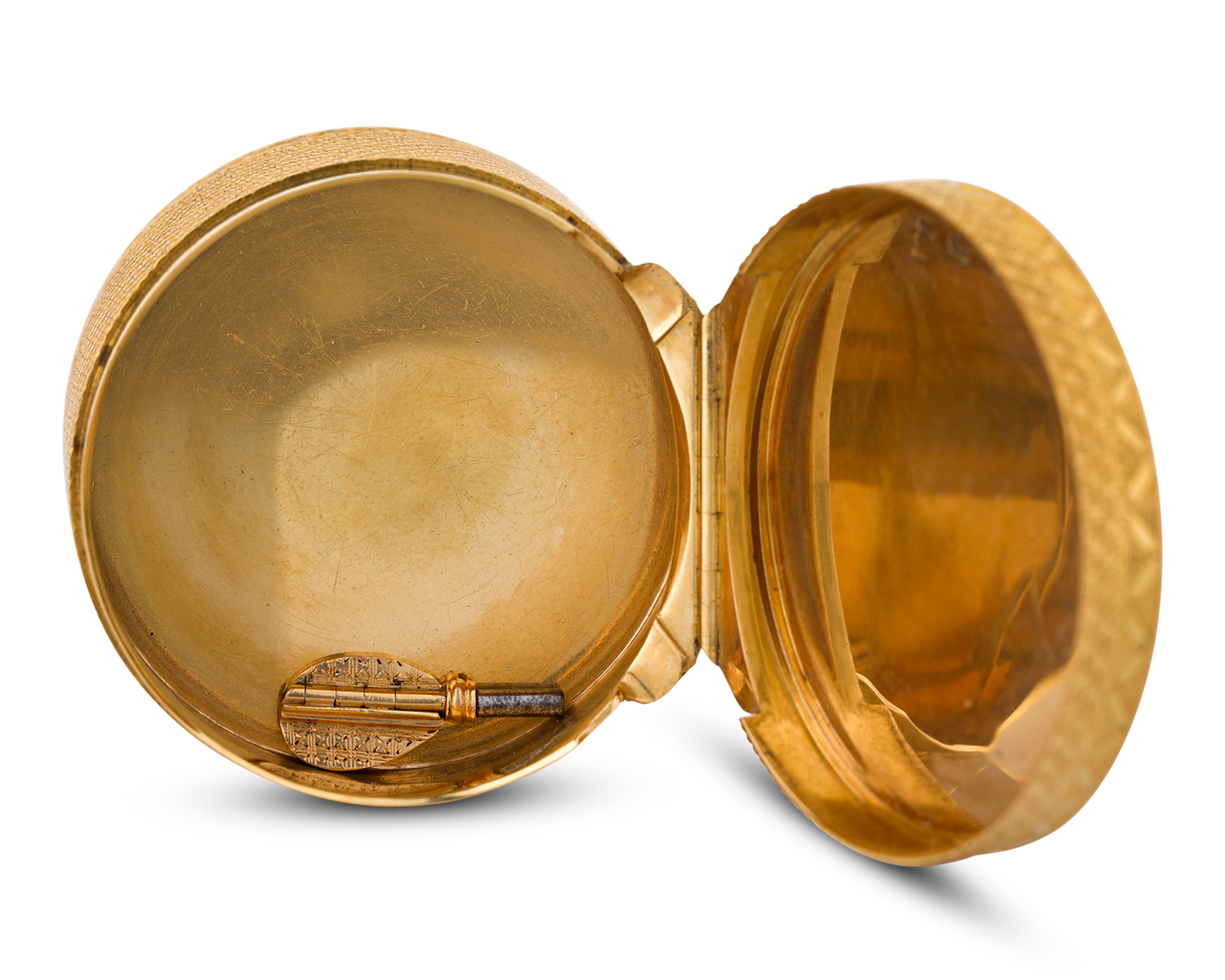 18th-Century French Gold Snuff Box and Watch