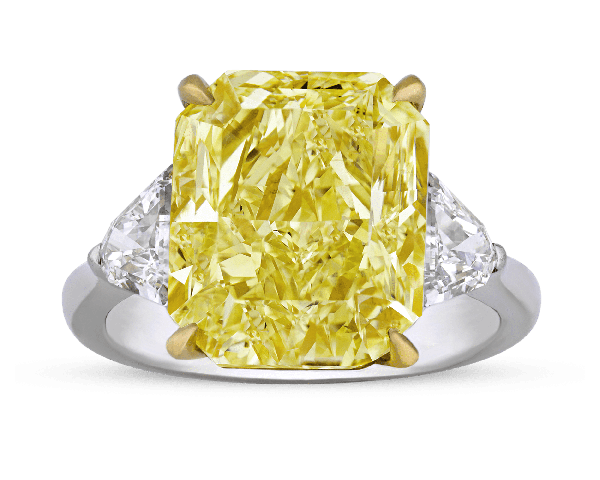 Natural Fancy Intense Yellow Diamond Ring, 8.06 Carats