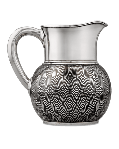 Silver and Copper Niello Pitcher by Tiffany & Co.