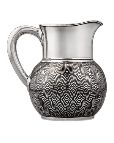 Silver and Copper Niello Pitcher by Tiffany & Co.