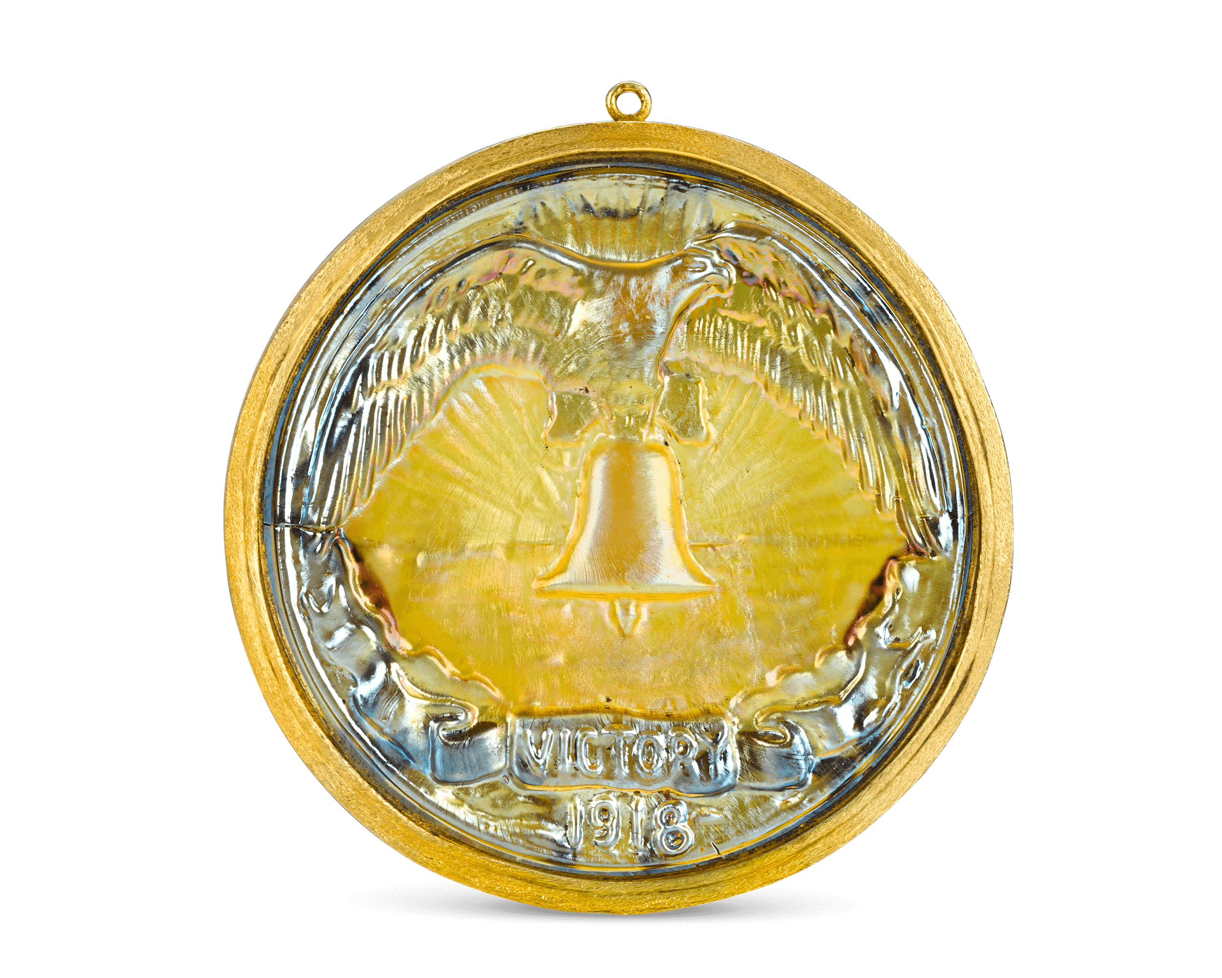 Louis Comfort Tiffany Victory Favrile Glass Medallion