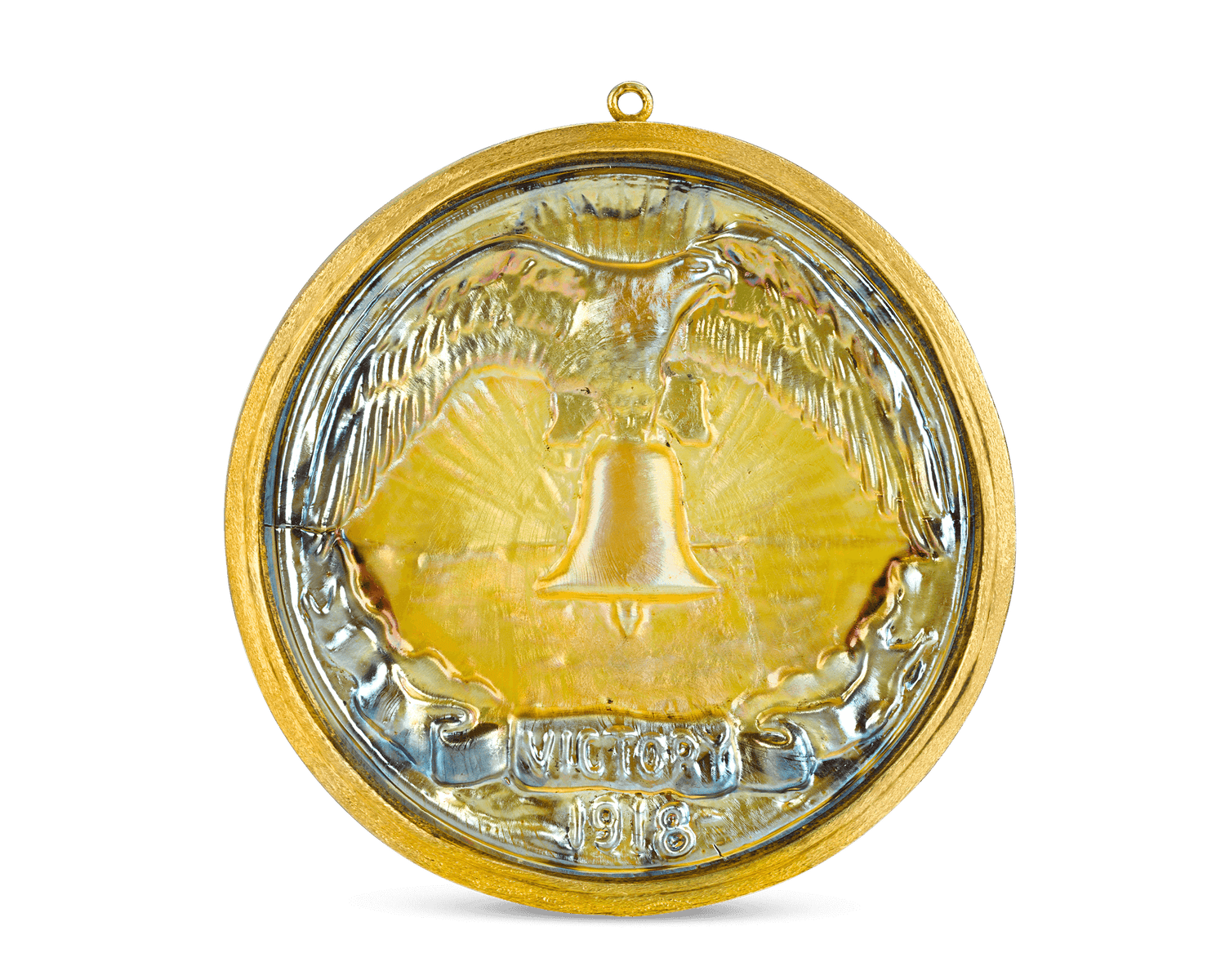 Louis Comfort Tiffany Victory Favrile Glass Medallion
