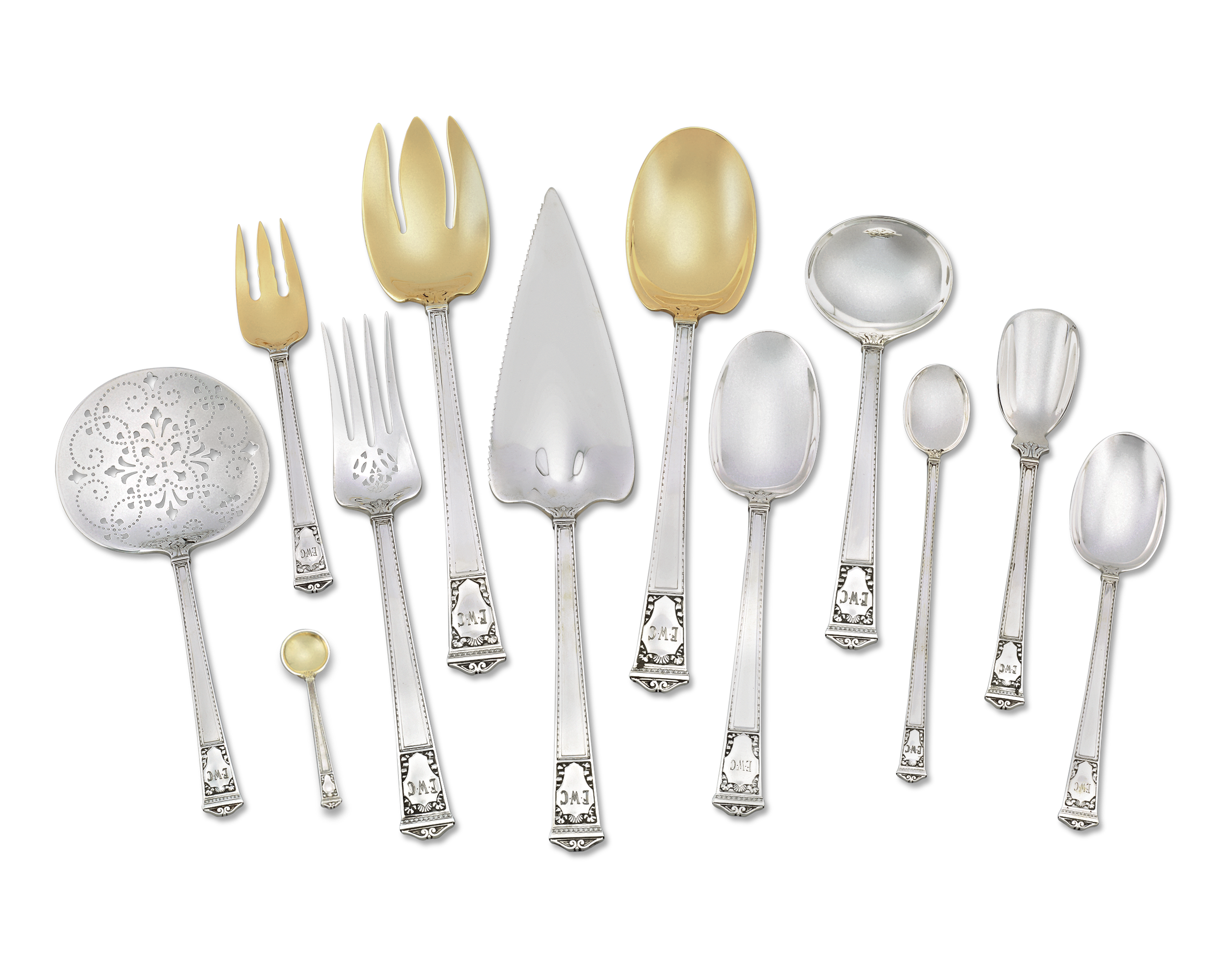 Tiffany & Co. San Lorenzo Silver Flatware Service, 248 Pieces