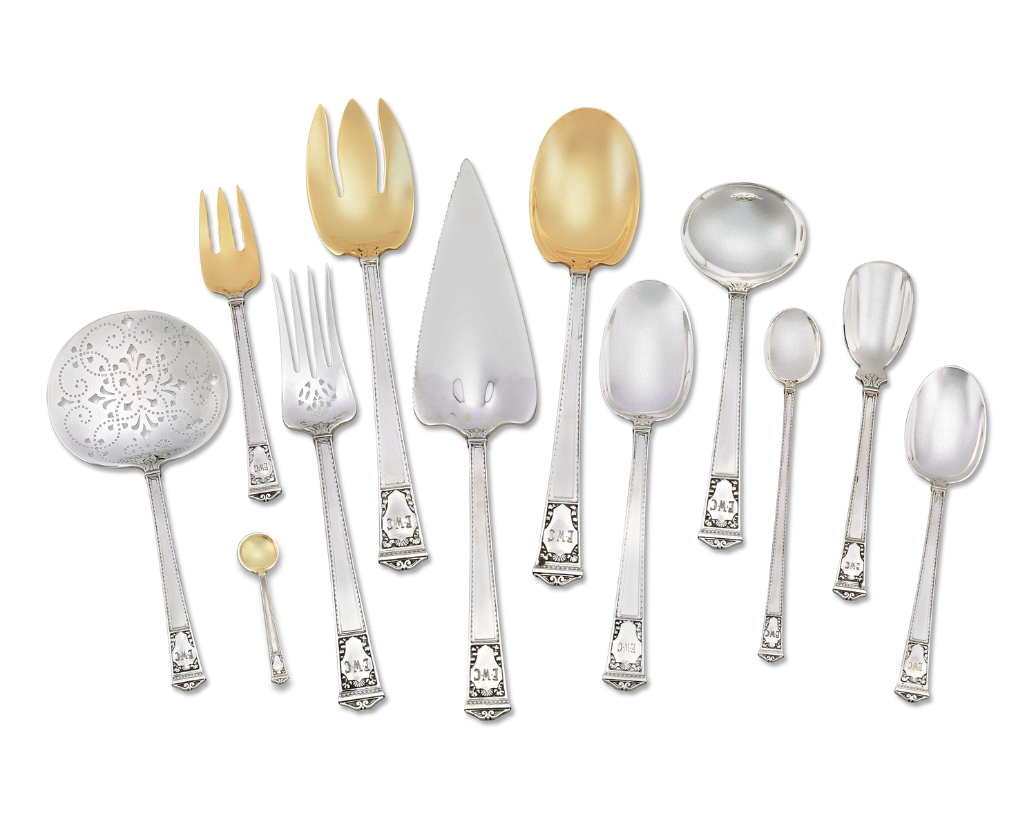 Tiffany & Co. San Lorenzo Silver Flatware Service, 248 Pieces