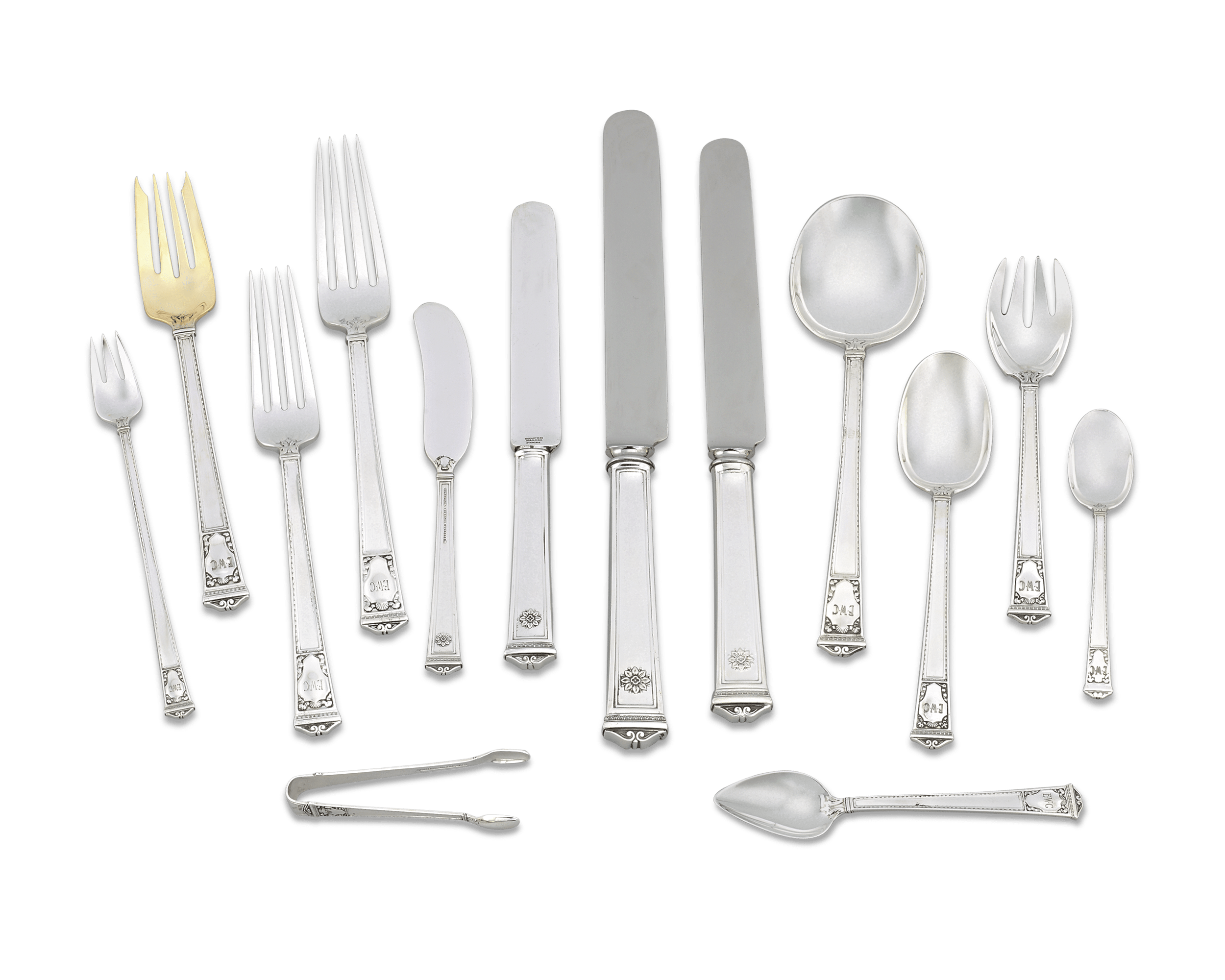 Tiffany & Co. San Lorenzo Silver Flatware Service, 248 Pieces Tiffany & Co. San Lorenzo Silver Flatware Service, 248 Pieces