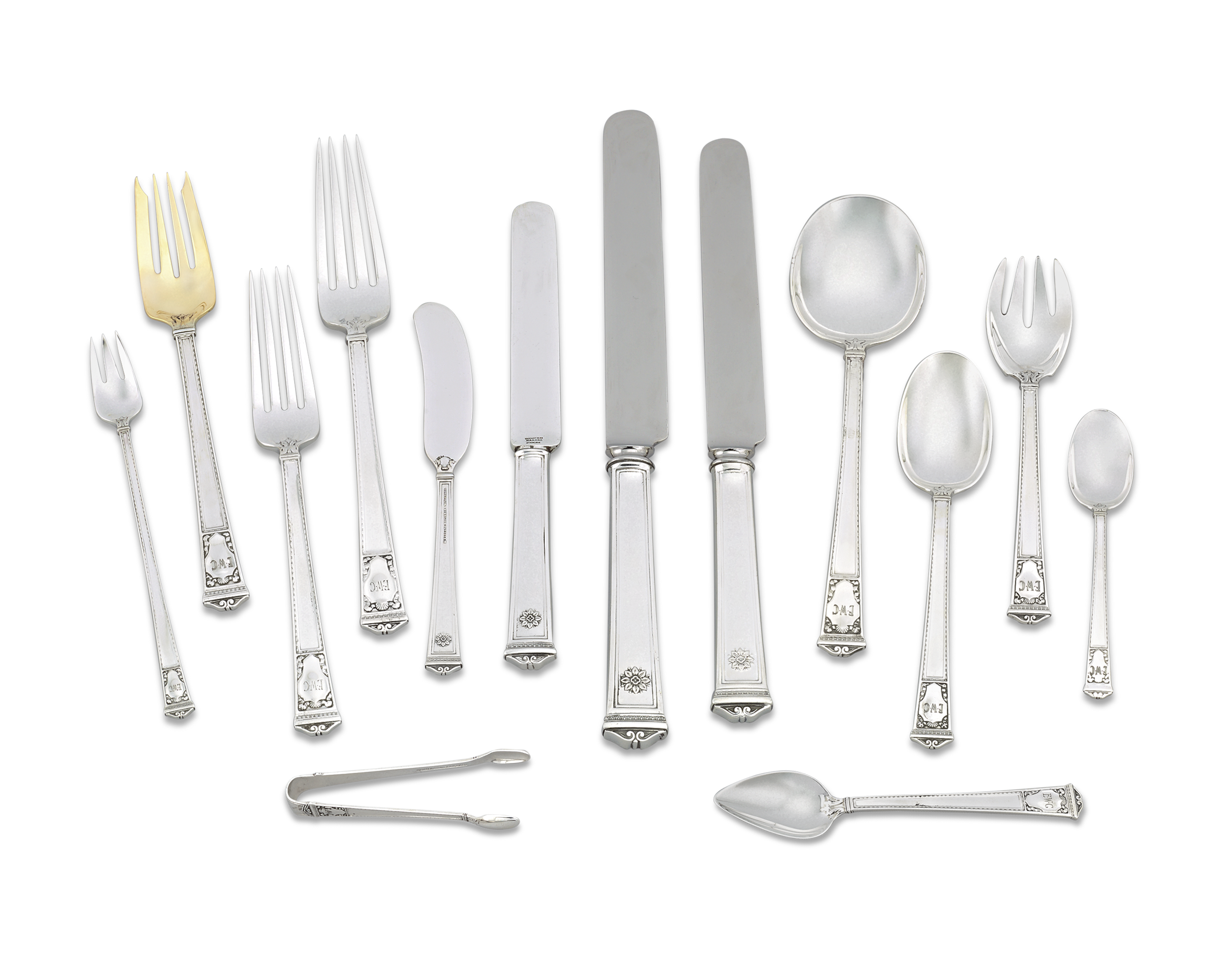 Tiffany & Co. San Lorenzo Silver Flatware Service, 248 Pieces