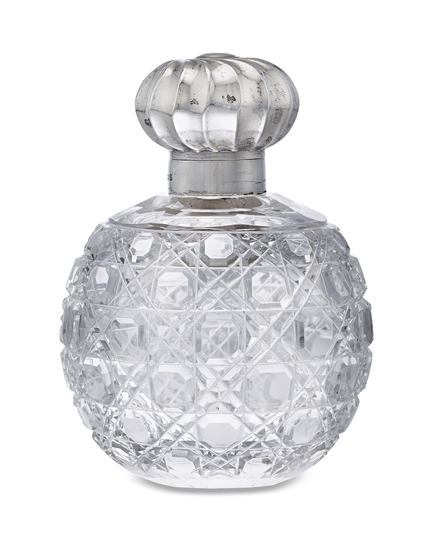 Cut Glass Perfume Bottle