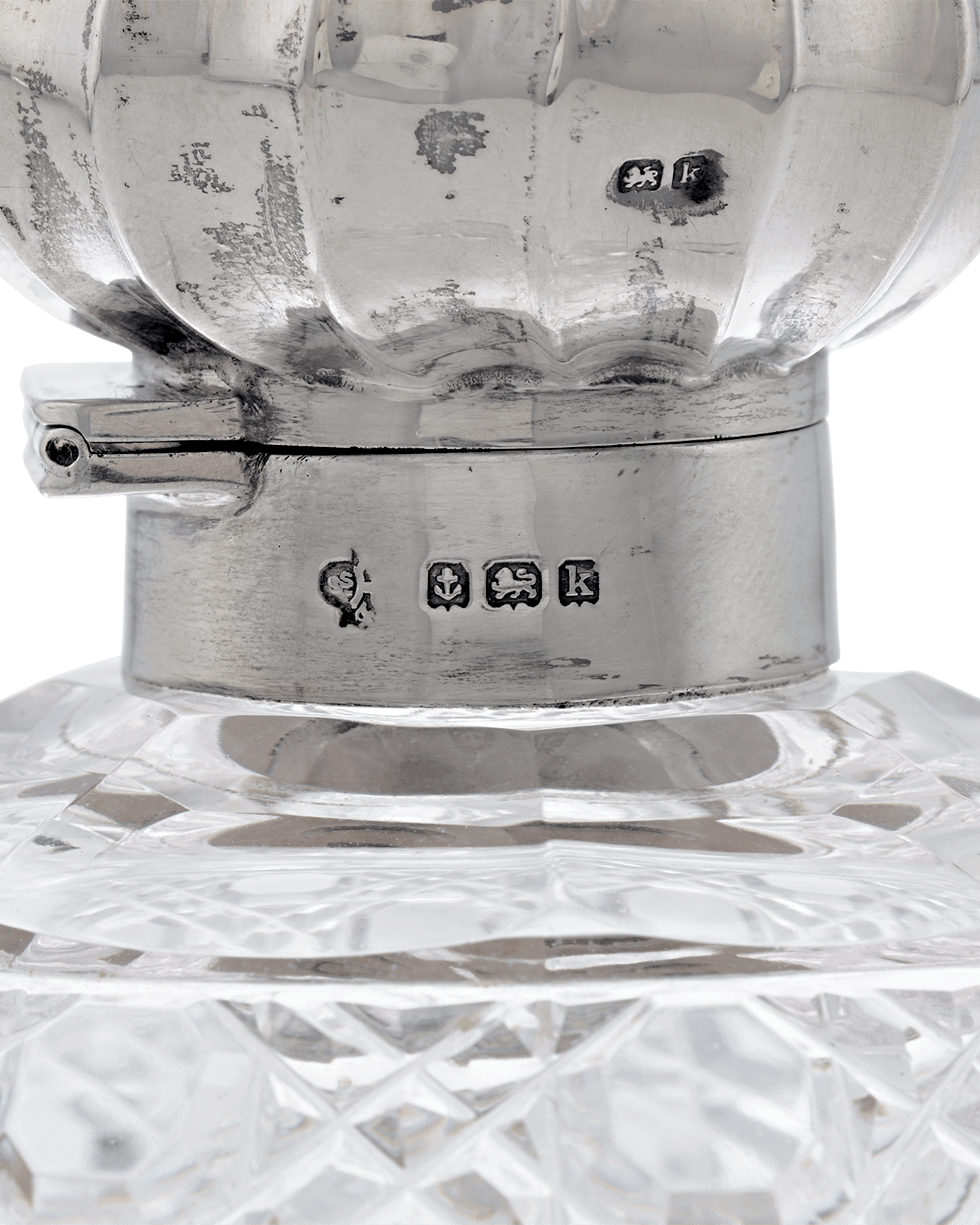 English Cut Glass Perfume Bottle