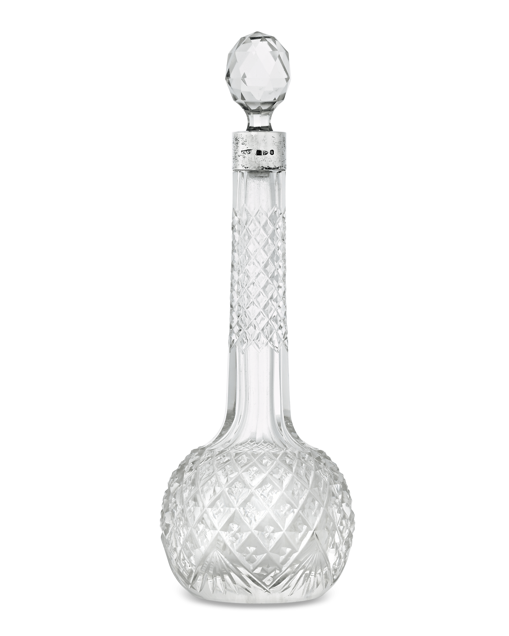 English Cut Glass Perfume Bottle