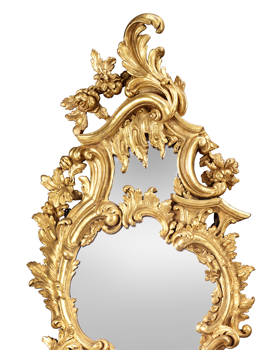 Louis XV Giltwood Mirrored Girandoles