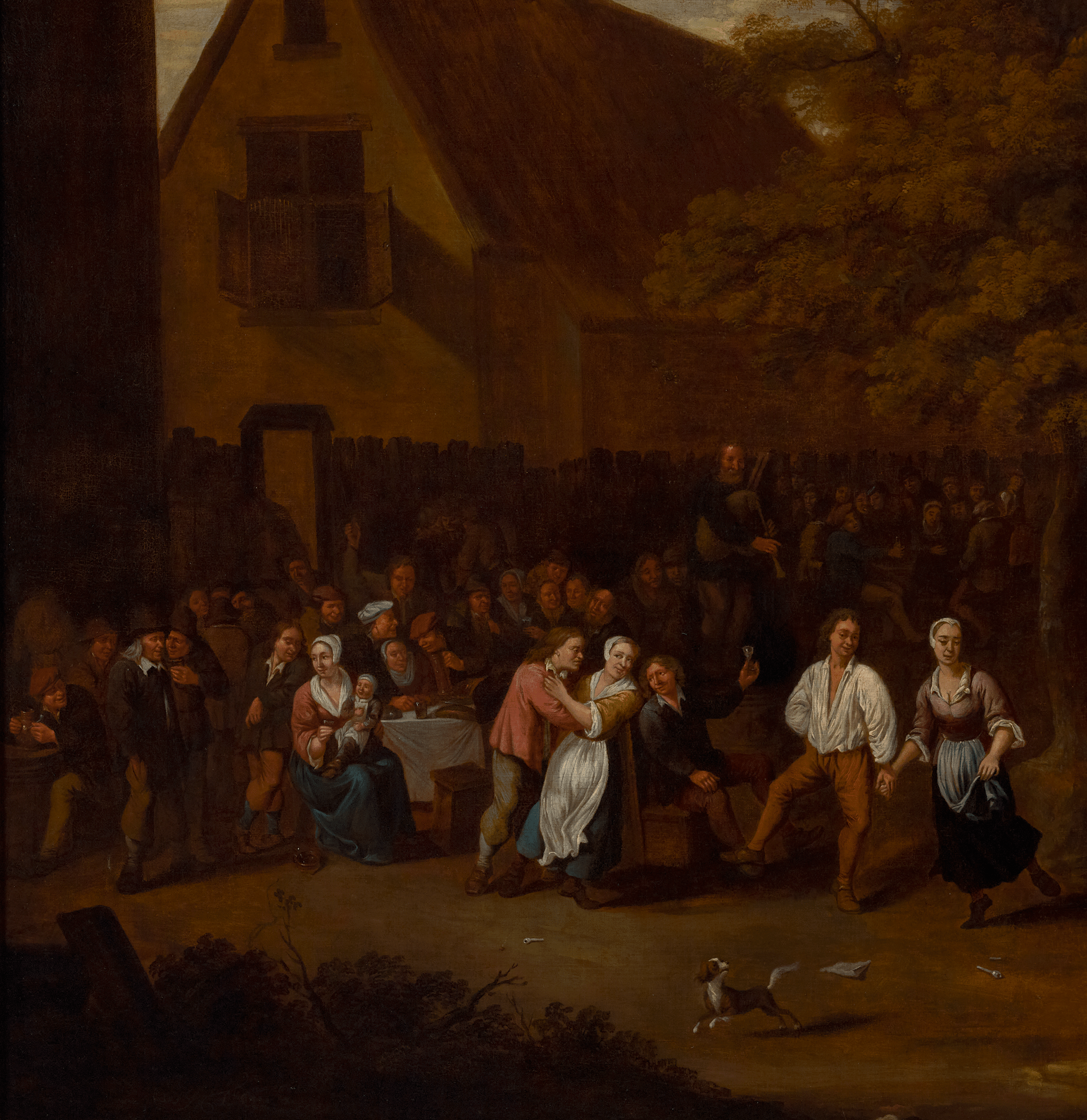 A Peasant Country Scene by Jan Thomas van Kessel