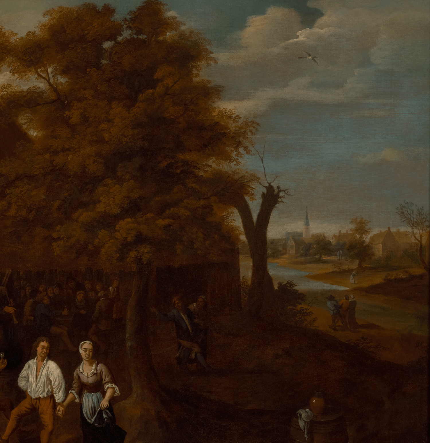 A Peasant Country Scene by Jan Thomas van Kessel