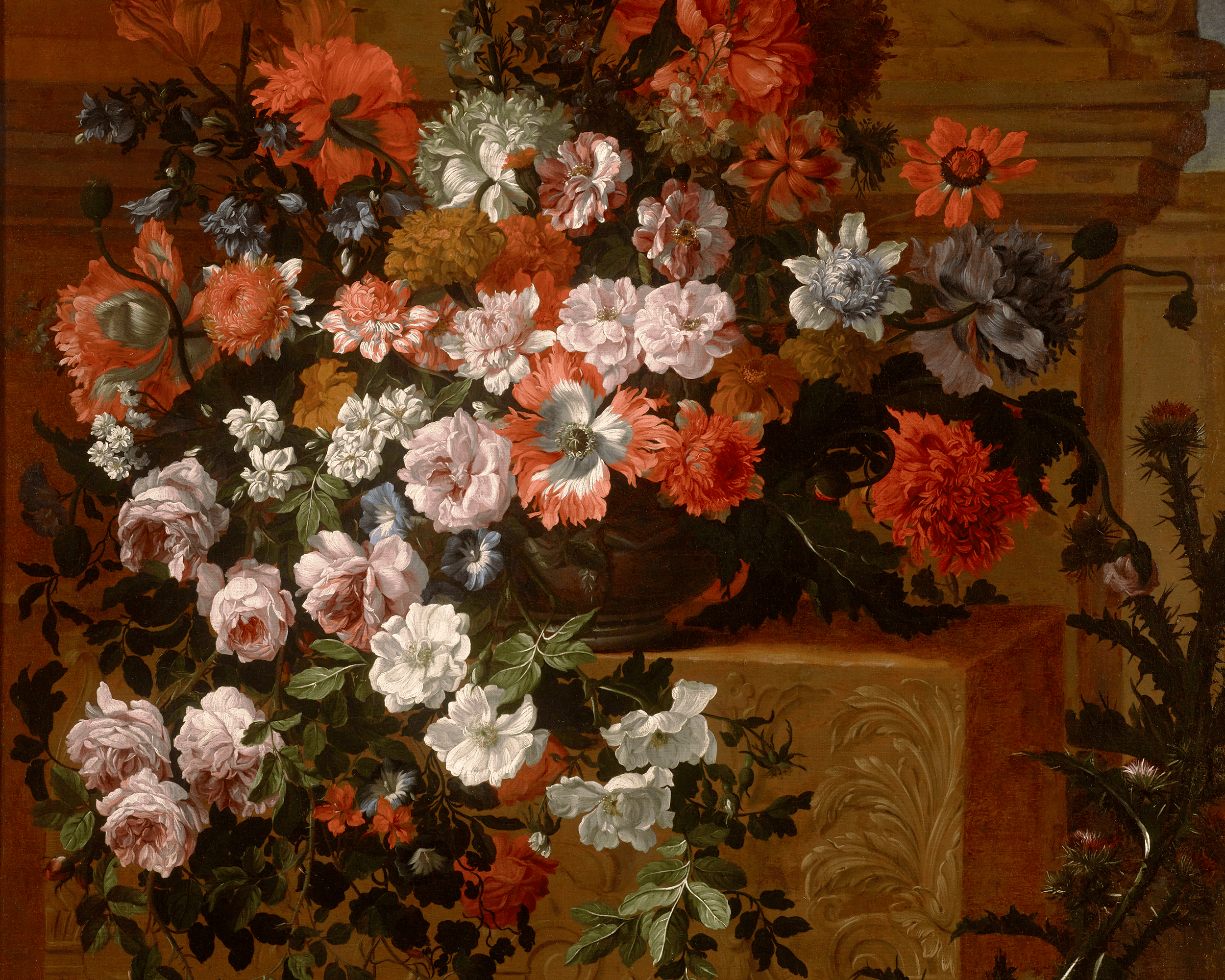 Still Life with Flowers by Jean-Baptiste Monnoyer