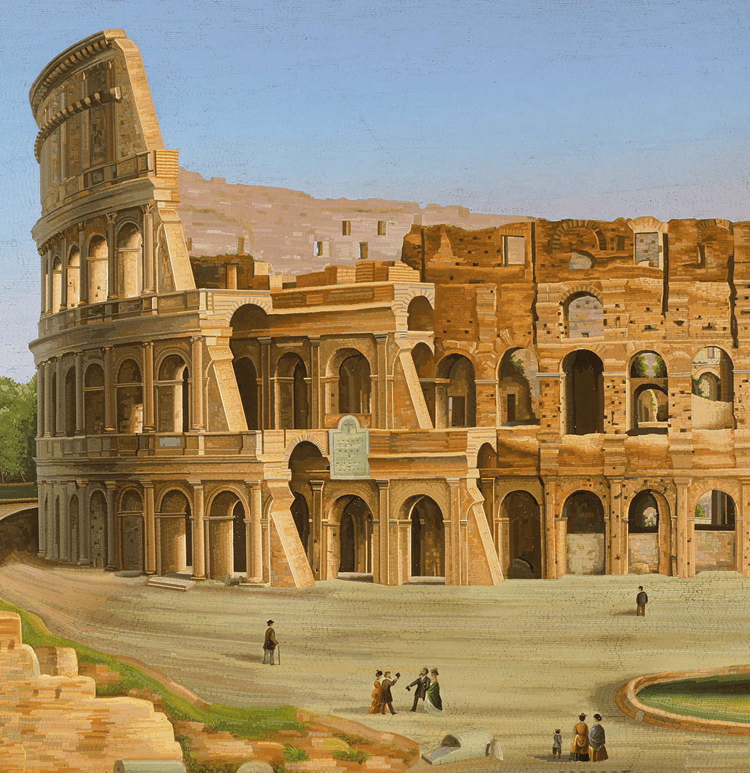 The Colosseum Micromosaic by Luigi Gallandt