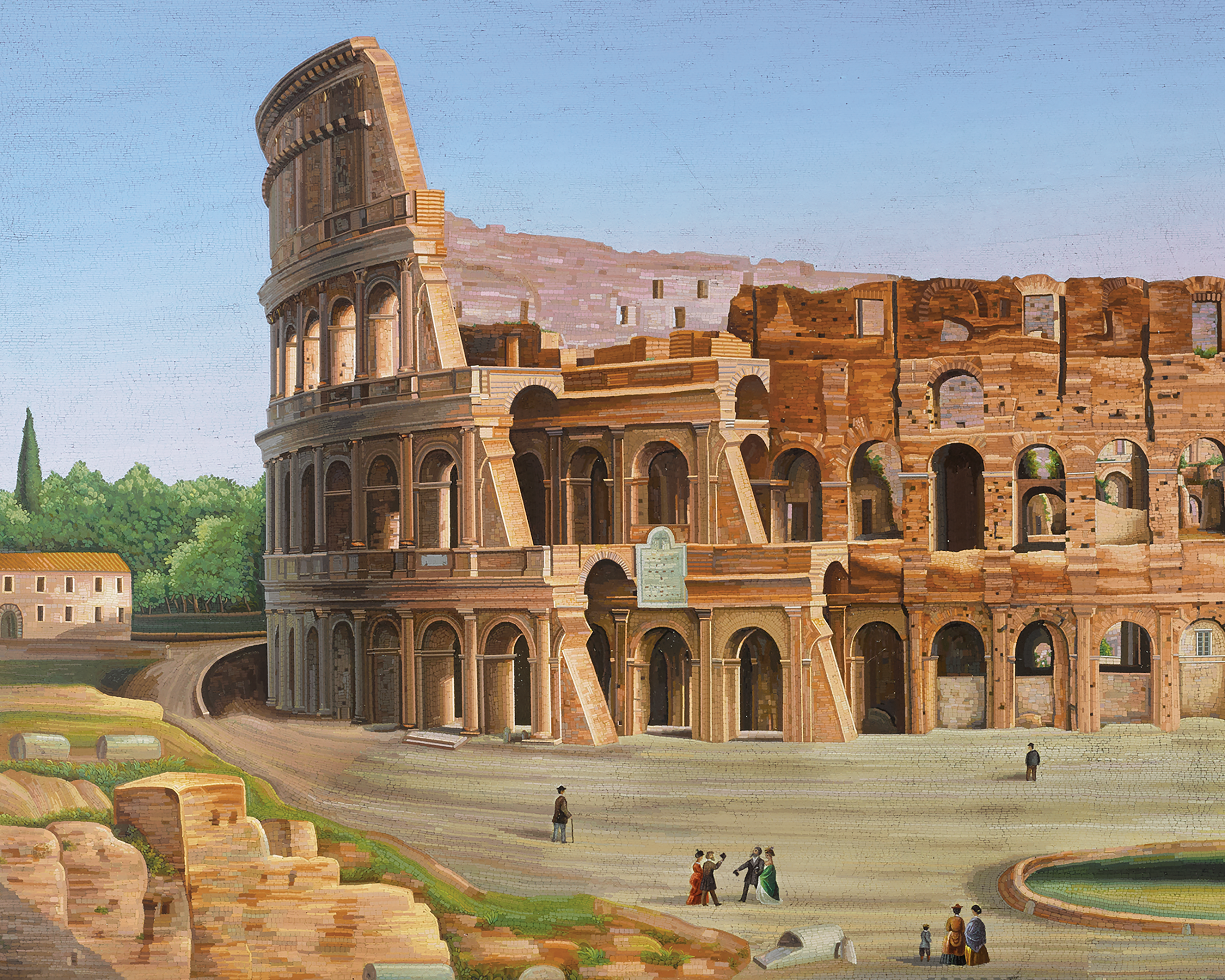 The Colosseum Micromosaic by Luigi Gallandt