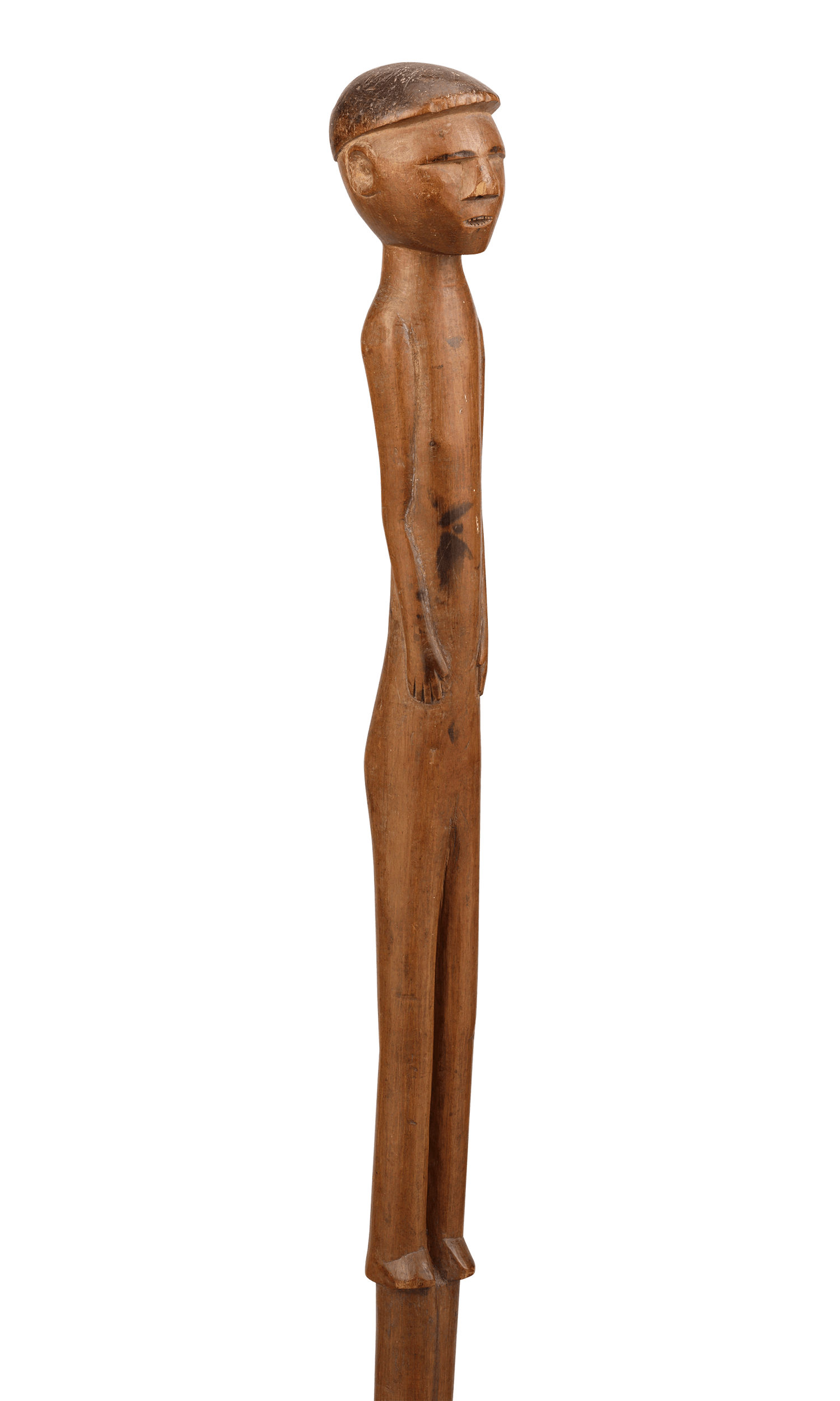 African Man Folk Art Cane