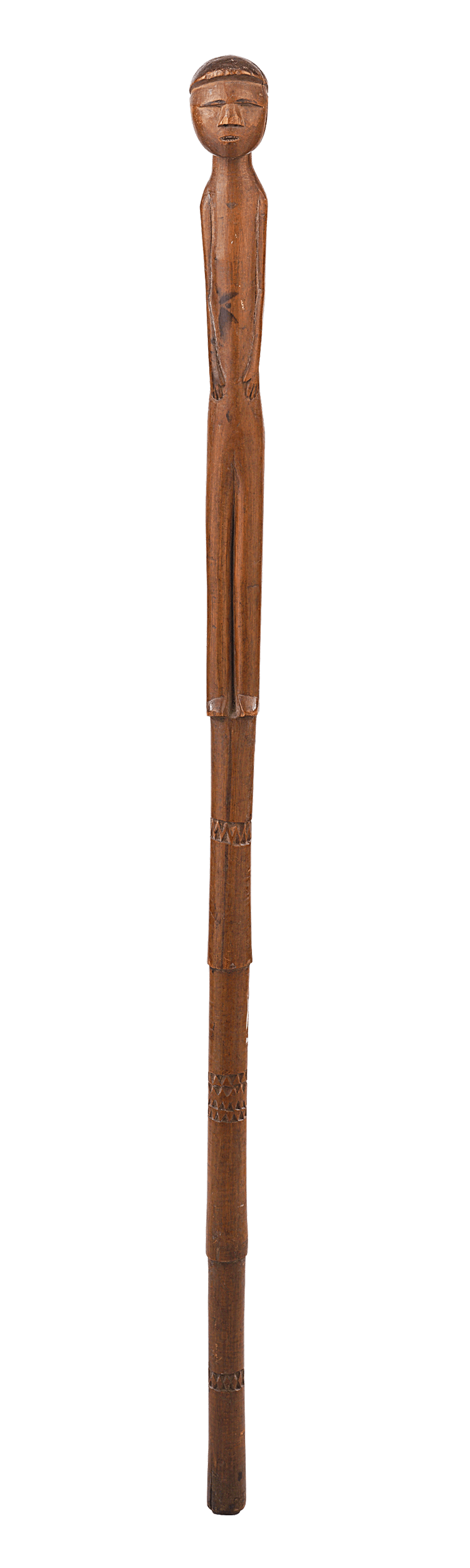 African Man Folk Art Cane