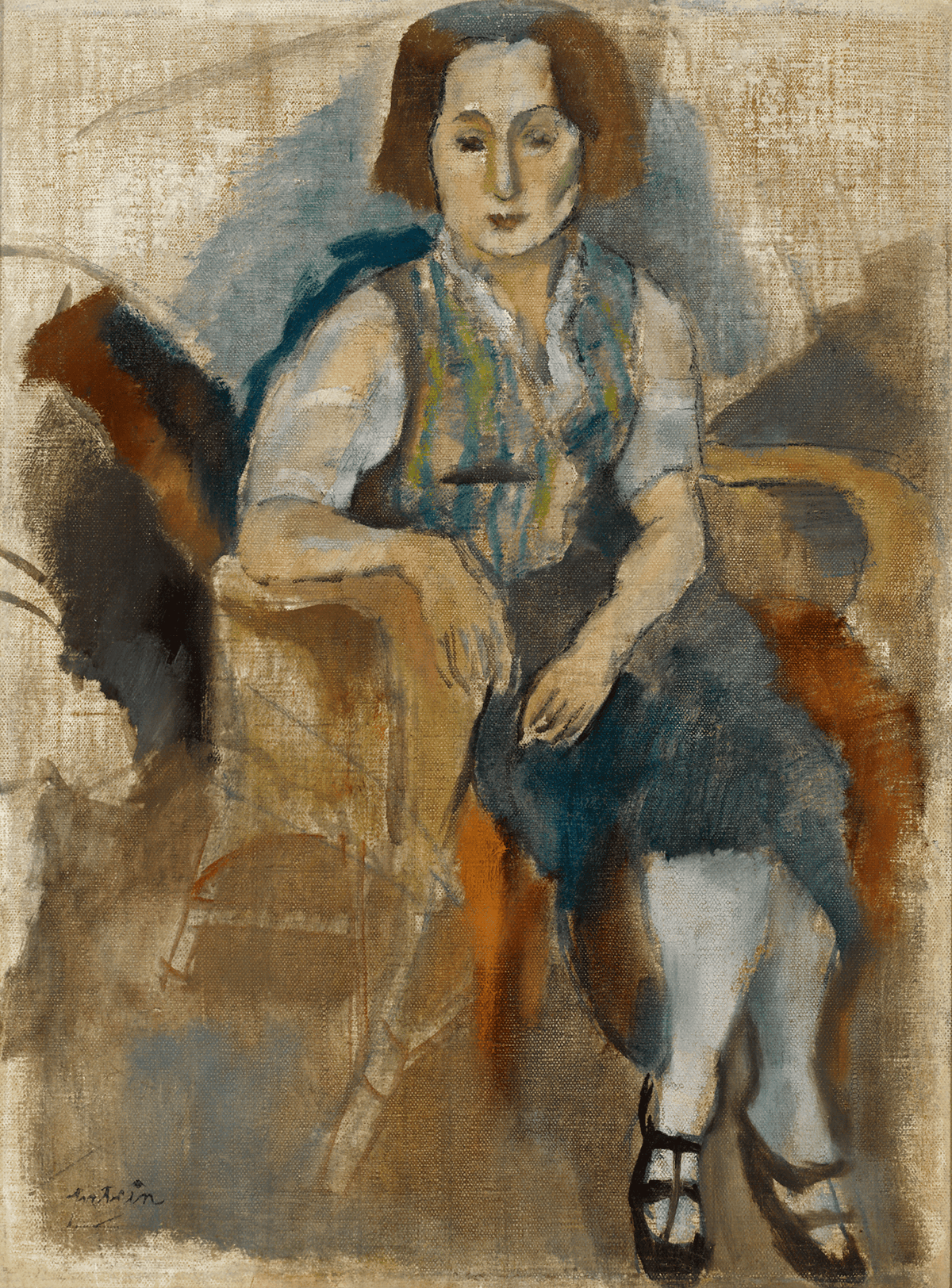 Femme aux souliers noirs by Jules Pascin