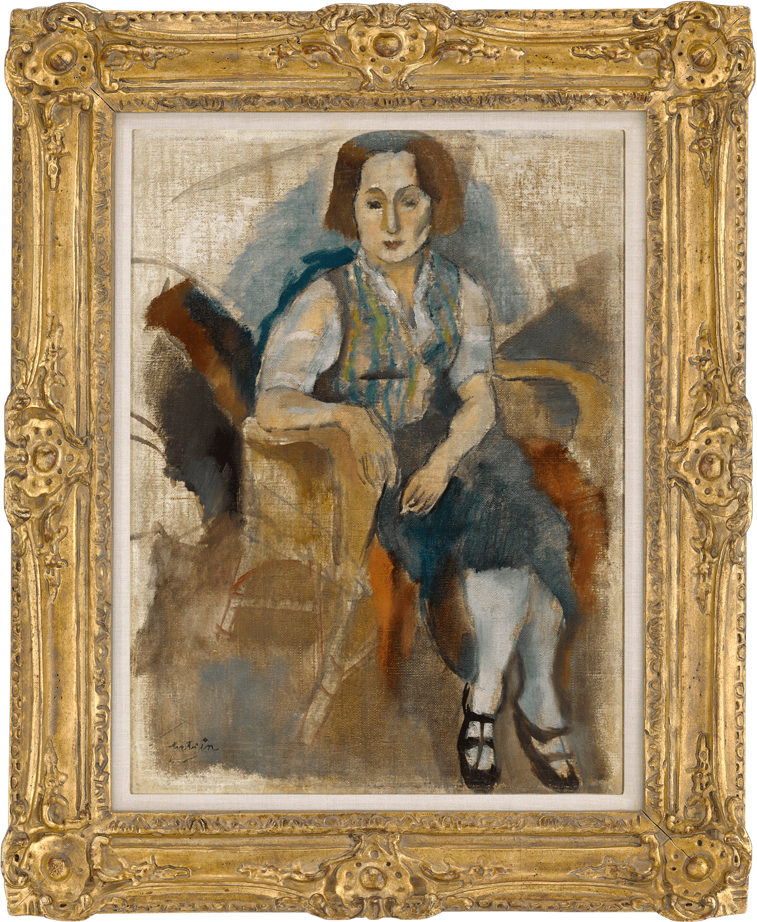 Femme aux souliers noirs by Jules Pascin