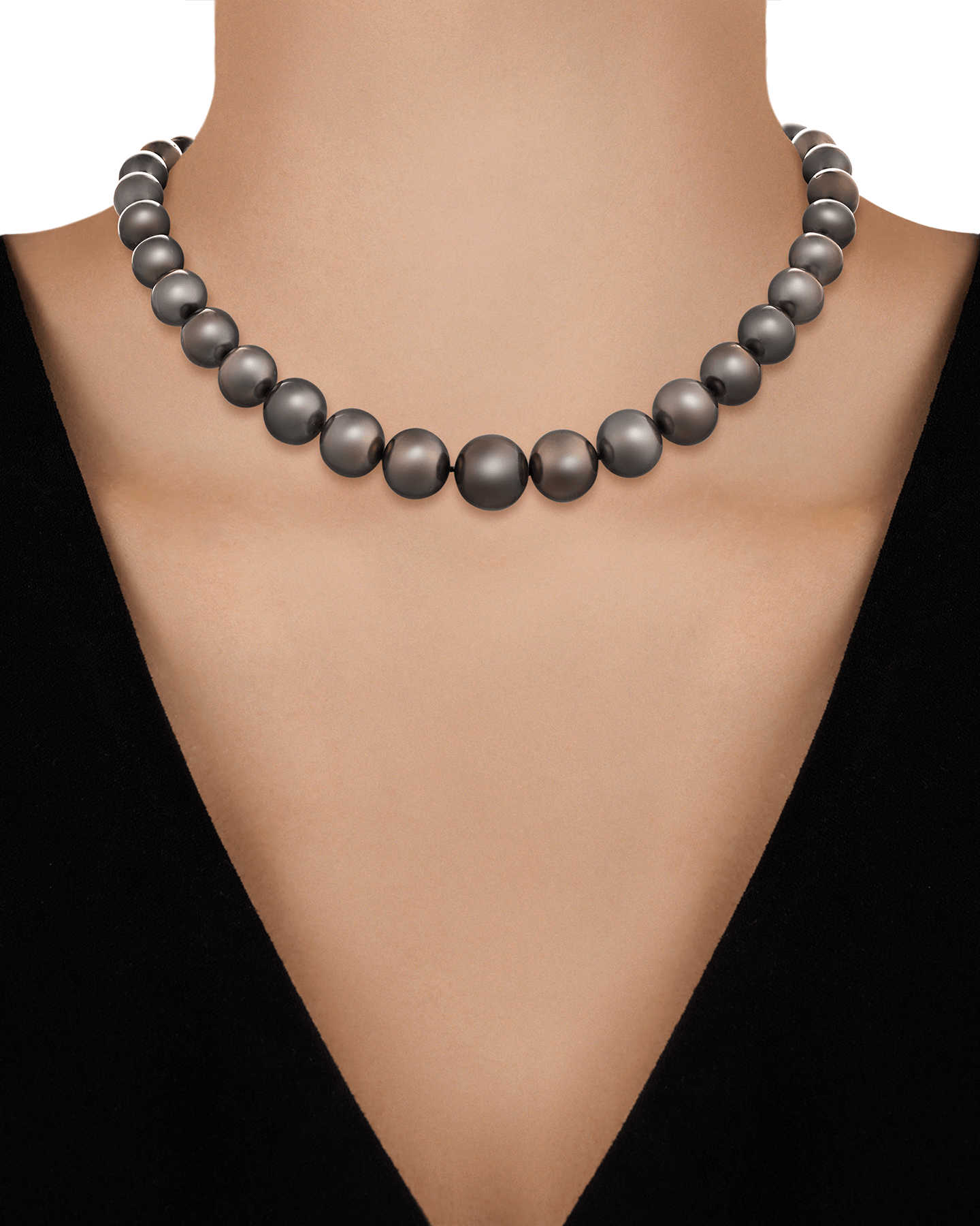 Black Tahitian Pearl Necklace