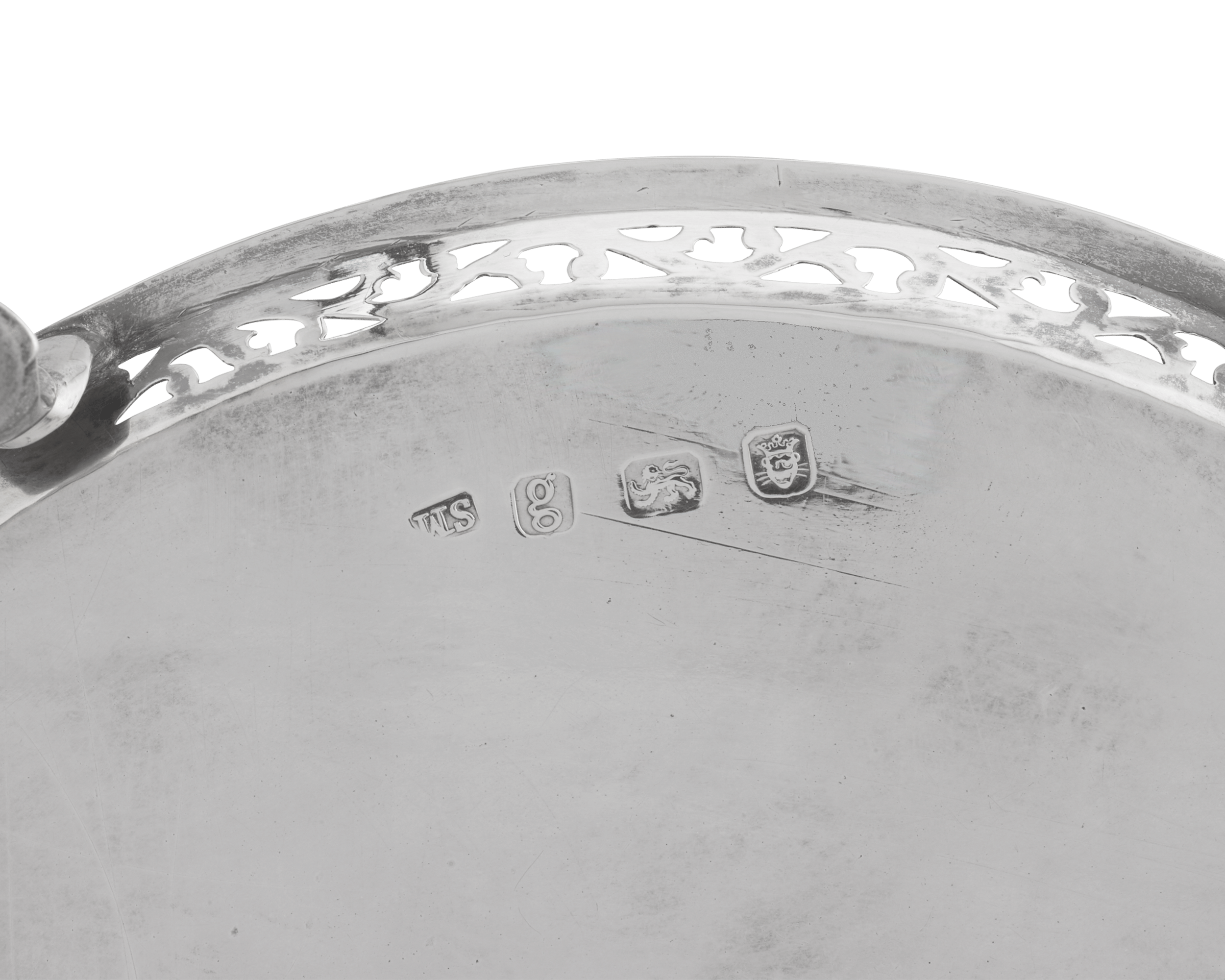 Georgian Pierced Silver Salver