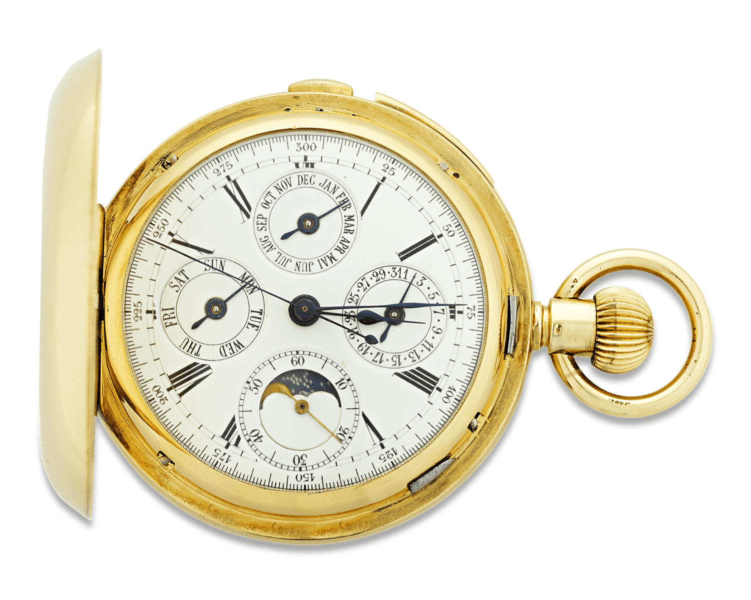 Minute Repeating Chronograph Pocket Watch by A. Lugrin