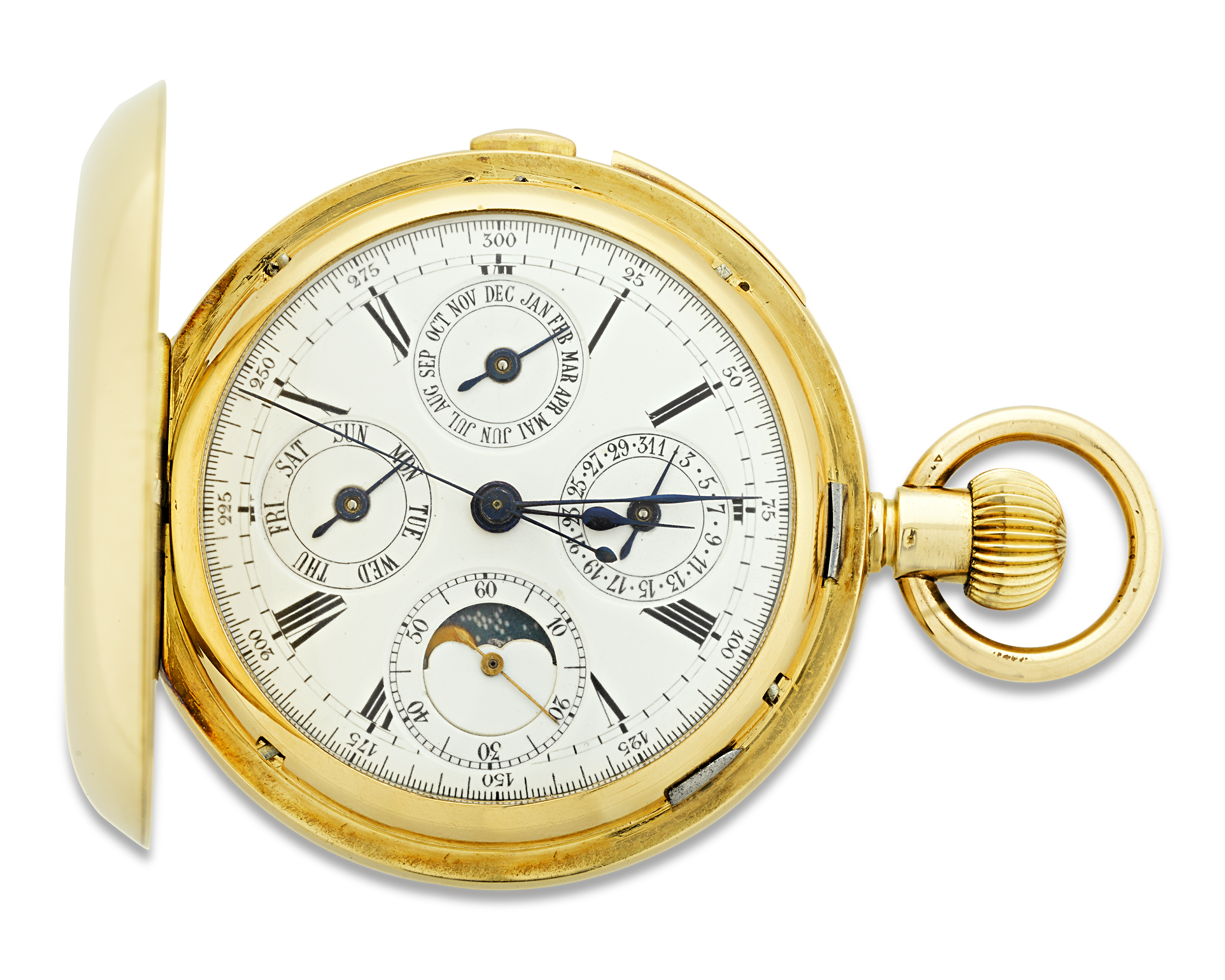 Minute Repeating Chronograph Pocket Watch by A. Lugrin