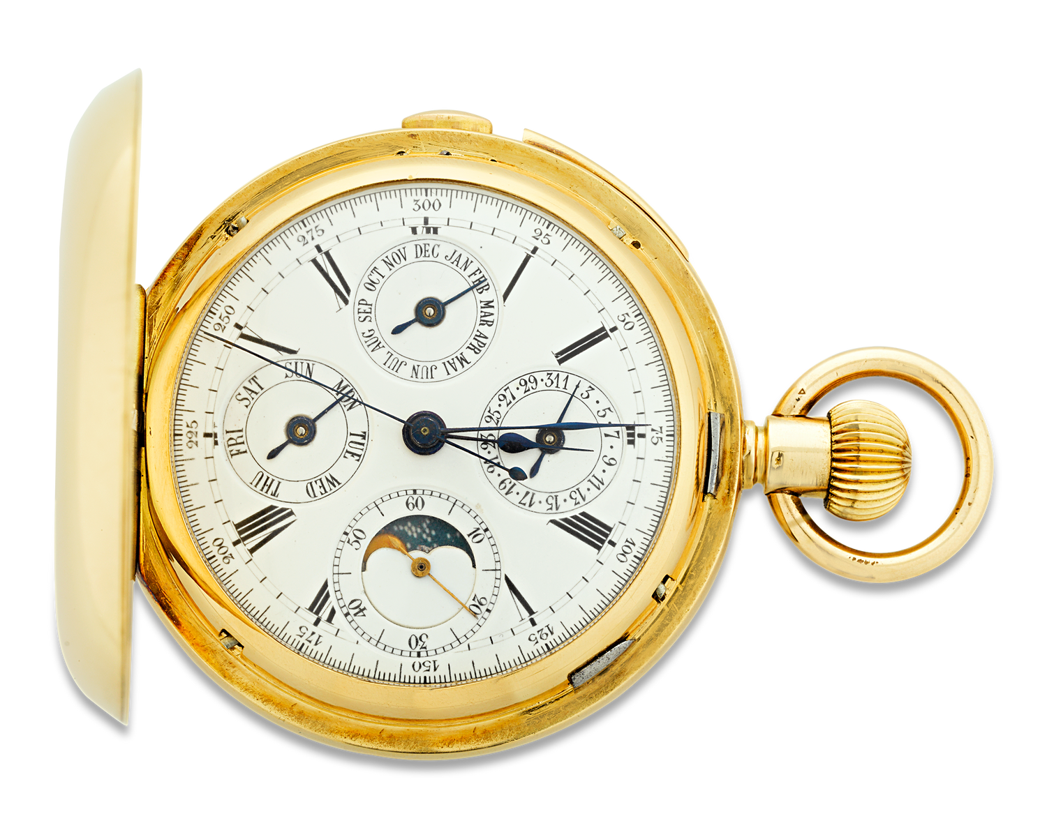 Minute Repeating Chronograph Pocket Watch by A. Lugrin