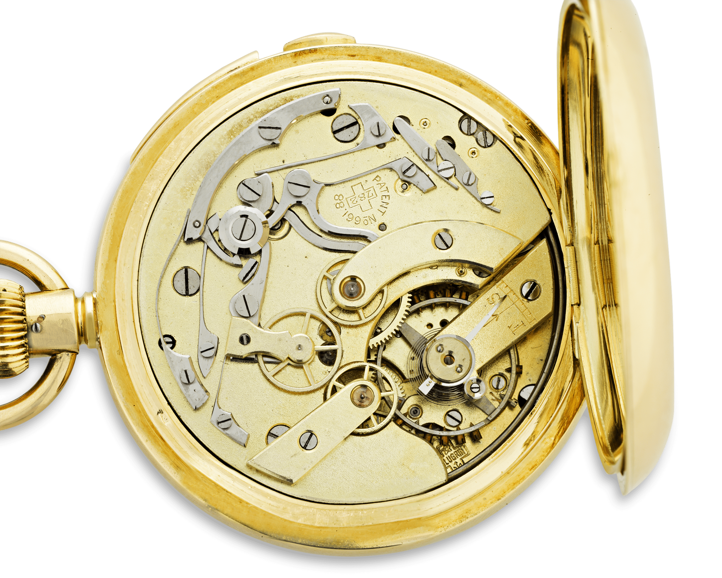 Minute Repeating Chronograph Pocket Watch by A. Lugrin