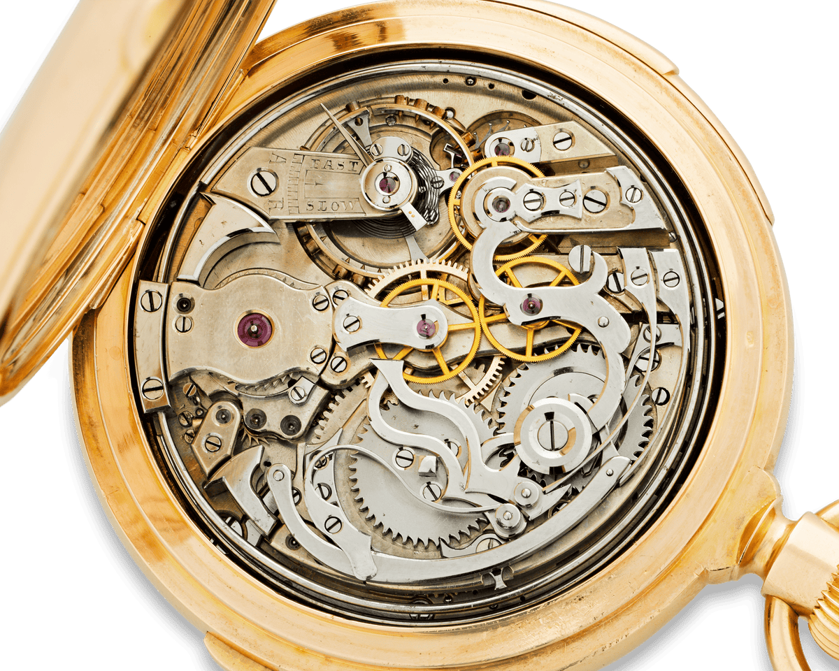 Perpetual Calendar Chronograph Pocket Watch by Redard & Co.