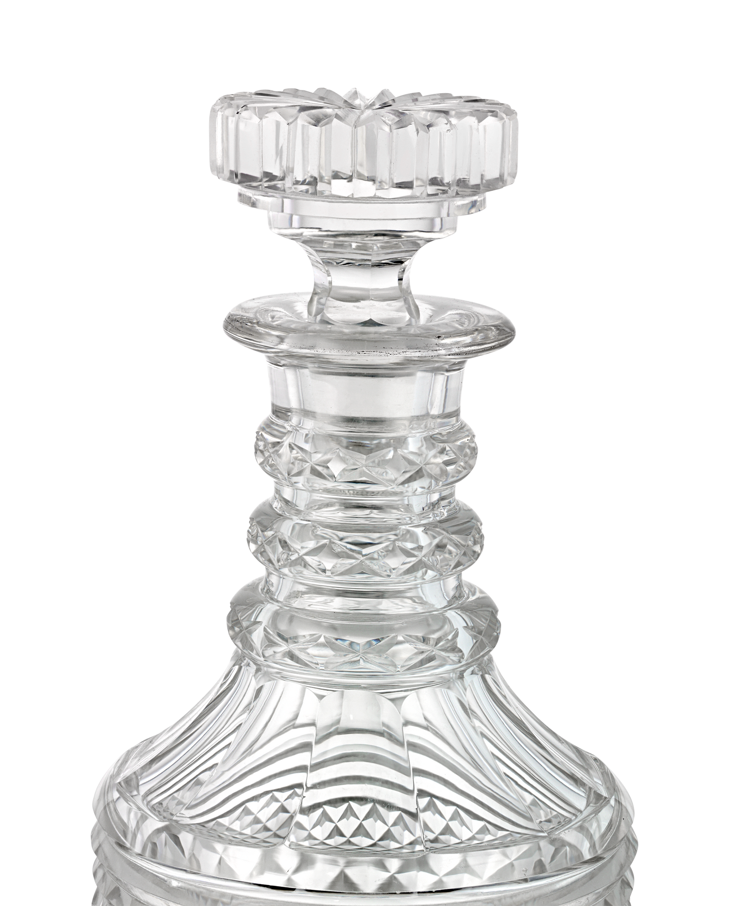 Pair of Cut Glass Decanters